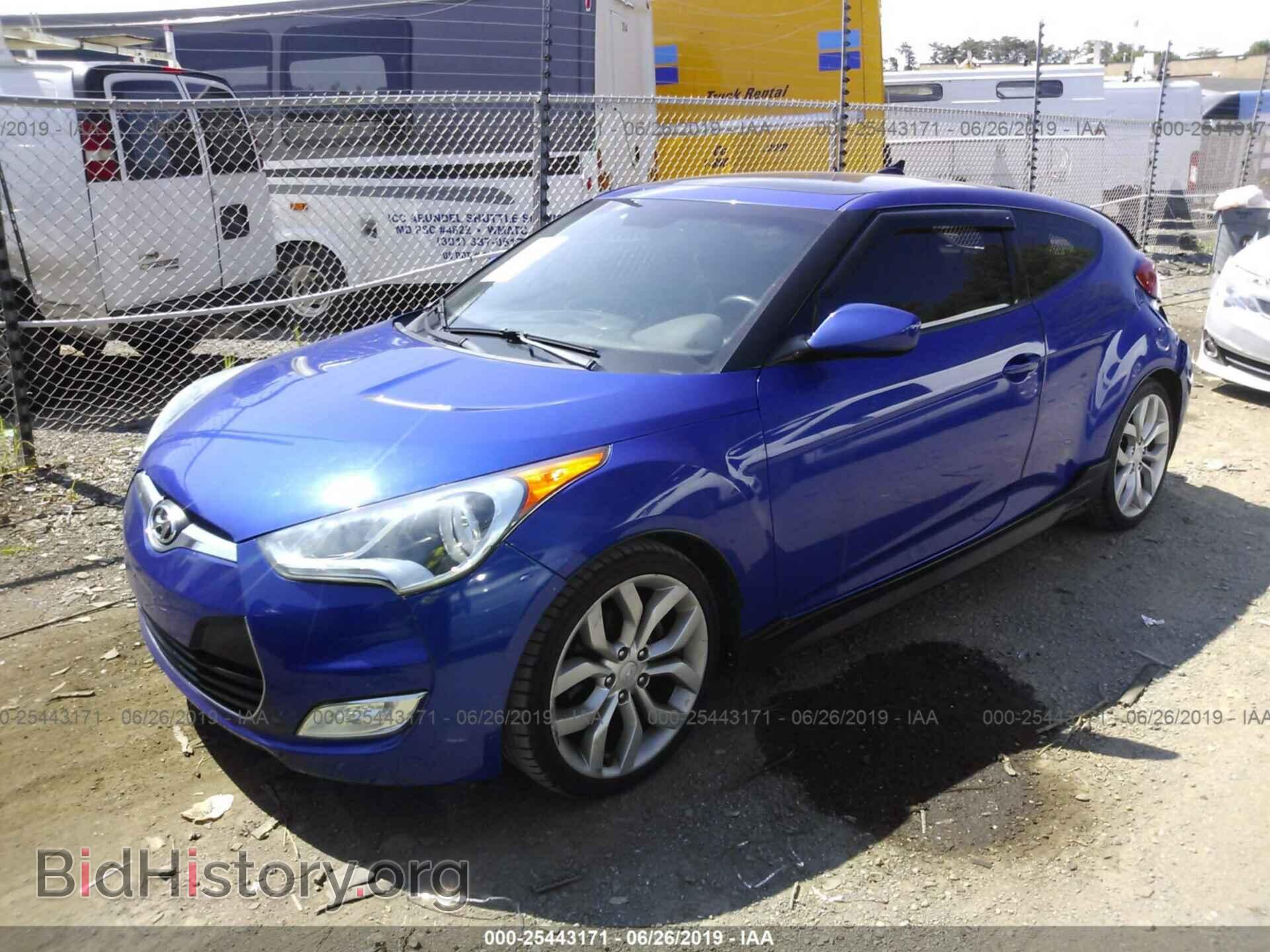 2012 HYUNDAI VELOSTER - VIN: KMHTC6AD1CU027273 - Фото 2