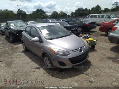 2011 Mazda MAZDA2, gray — VIN JM1DE1HZ8B0118067, IAAI