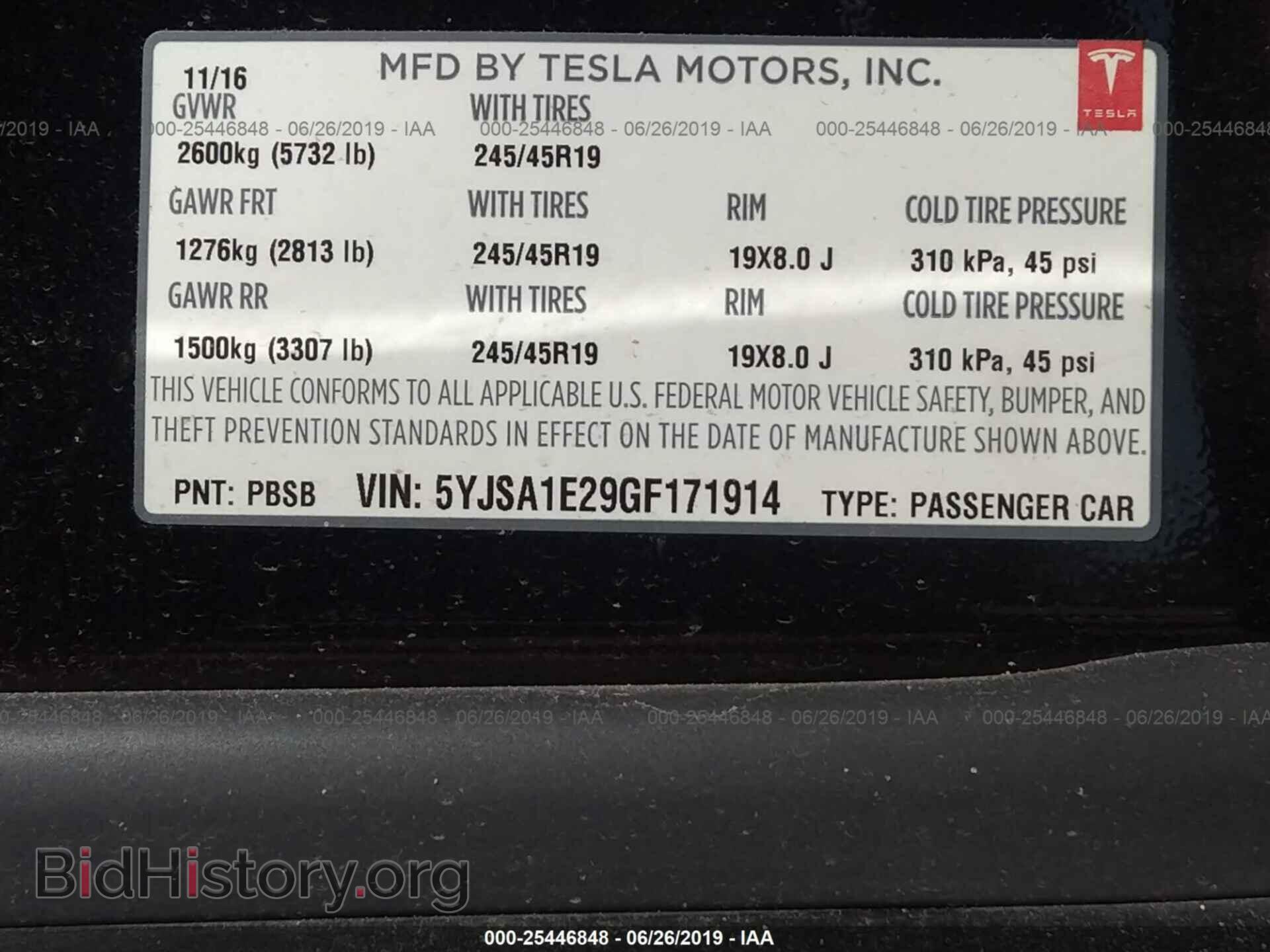 2016 TESLA MODEL S - VIN: 5YJSA1E29GF171914 - Photo 9