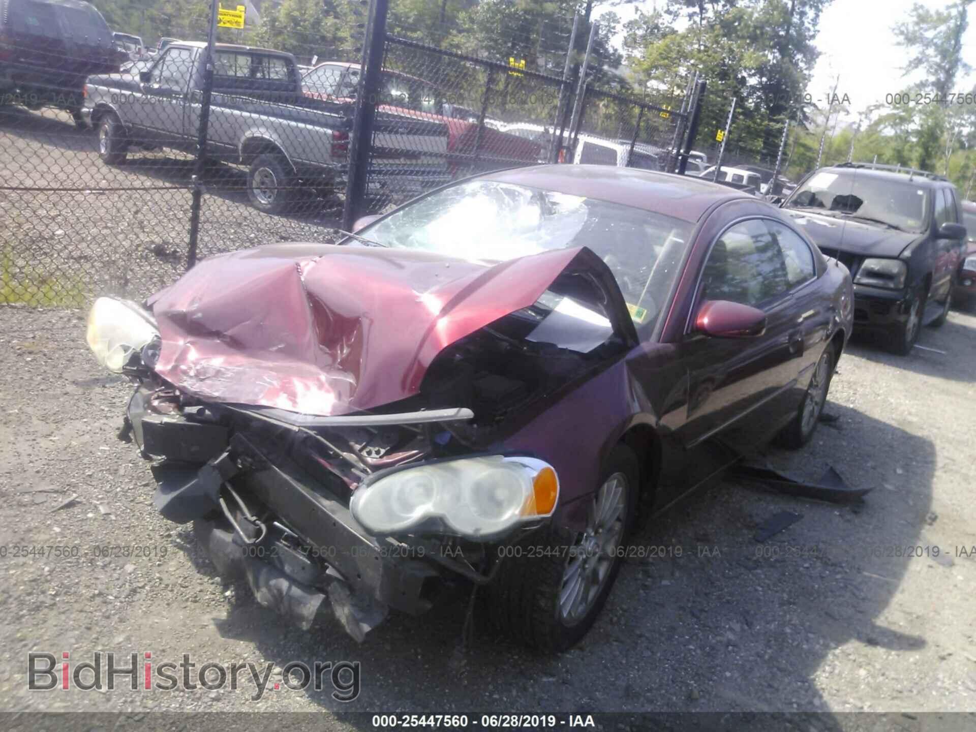 2004 CHRYSLER SEBRING - VIN: 4C3AG52H44E034325 - Фото 2