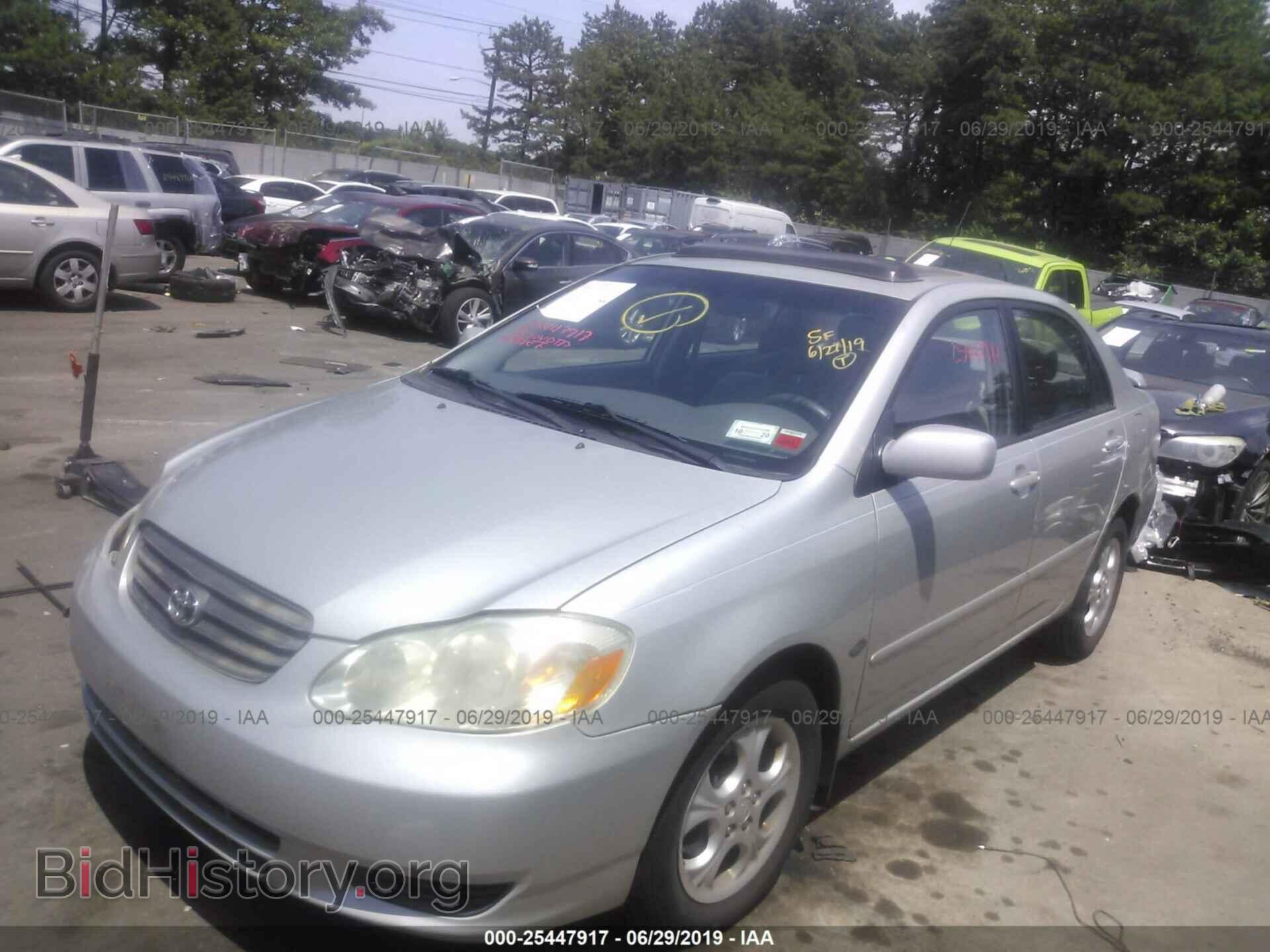 2003 TOYOTA COROLLA - VIN: 2T1BR38E63C085419 - Фото 2