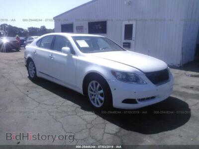 2007 Lexus LS 460, белый — VIN JTHBL46F975030080, IAAI