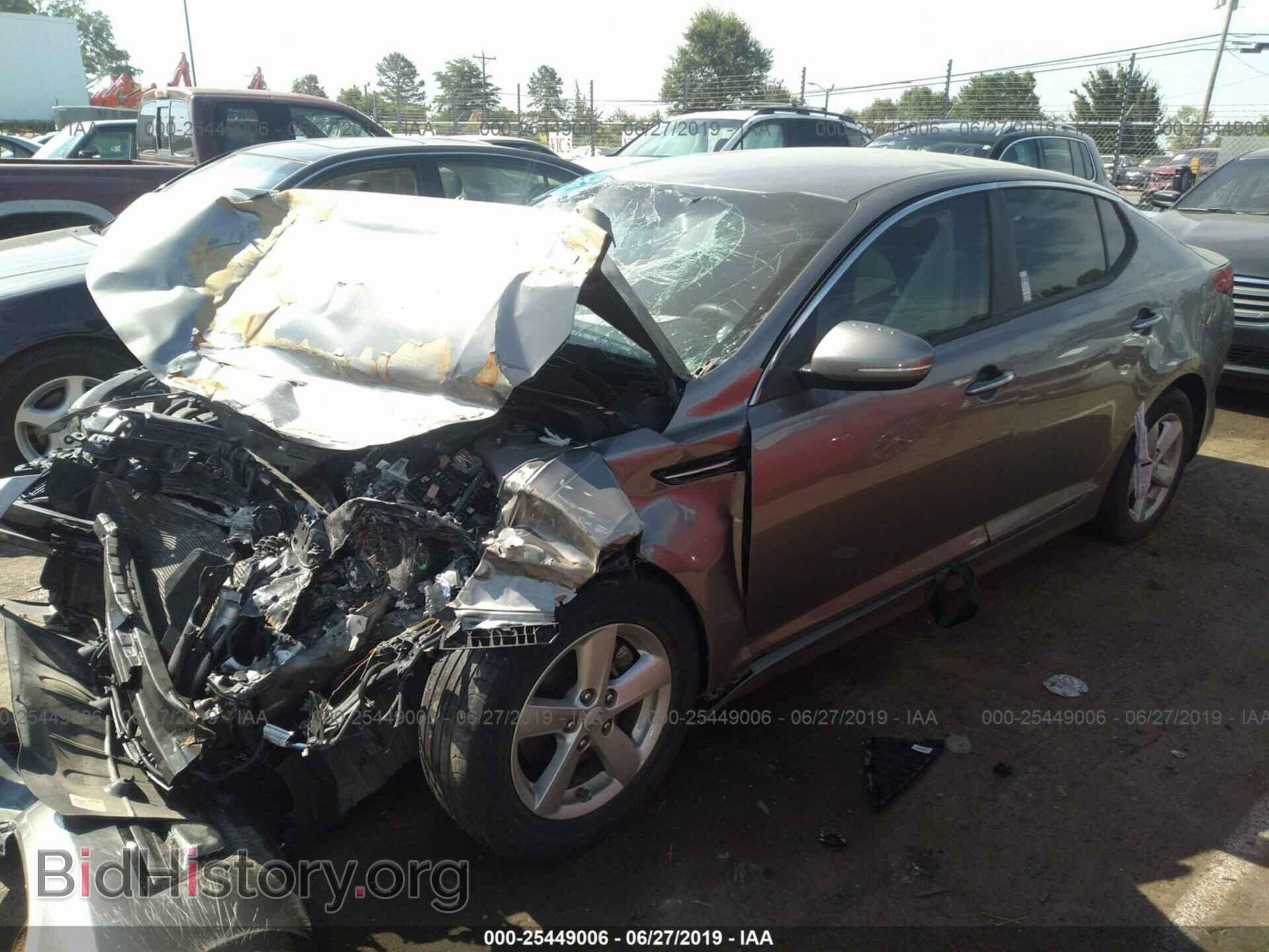 2015 KIA OPTIMA - VIN: 5XXGM4A70FG486967 - Фото 2