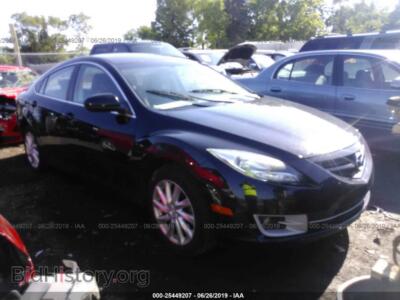 2012 Mazda 6 I, черный — VIN 1YVHZ8DH4C5M38982, IAAI