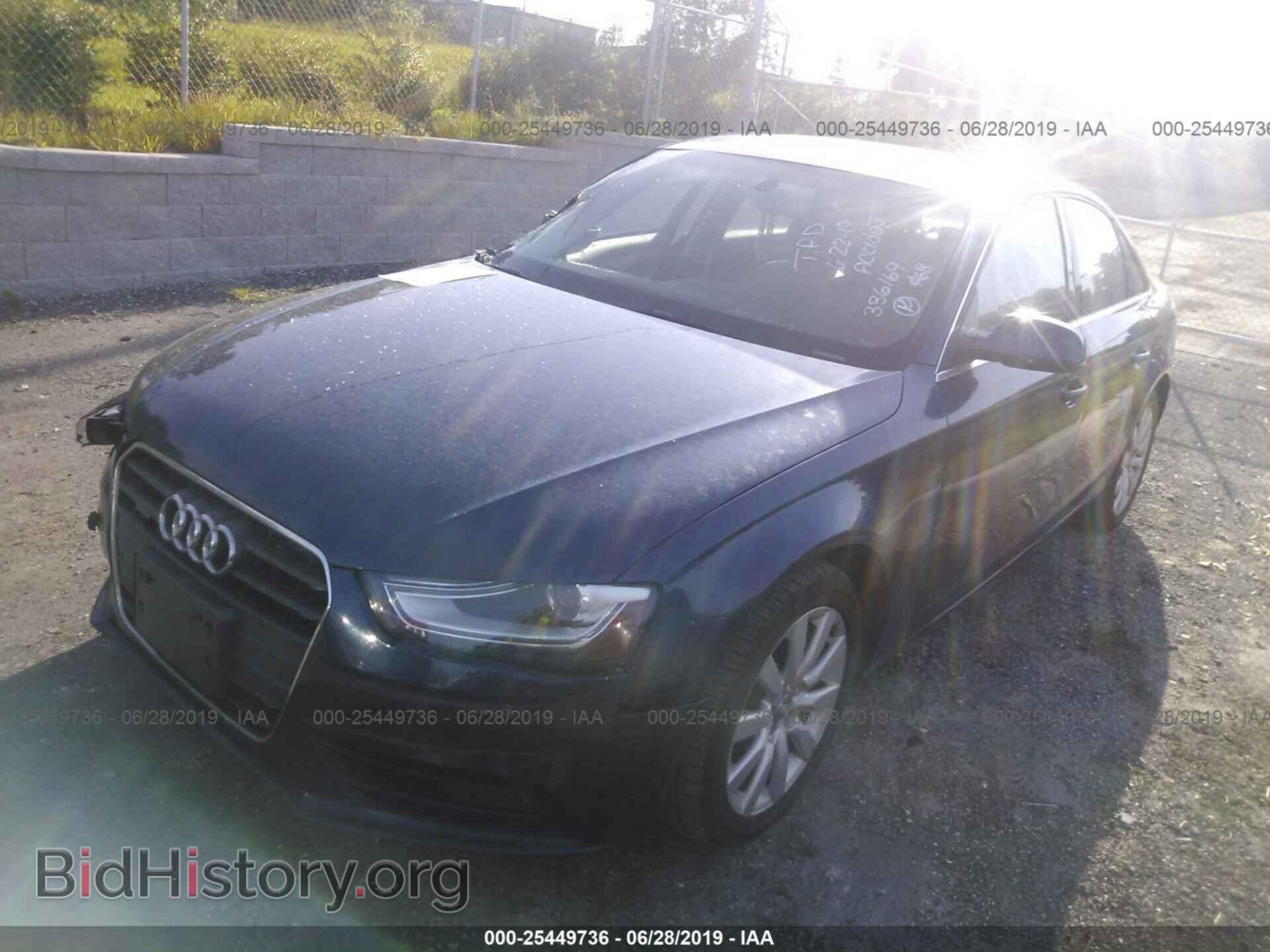 2013 AUDI A4 - VIN: WAUDFAFL9DA166618 - Фото 2