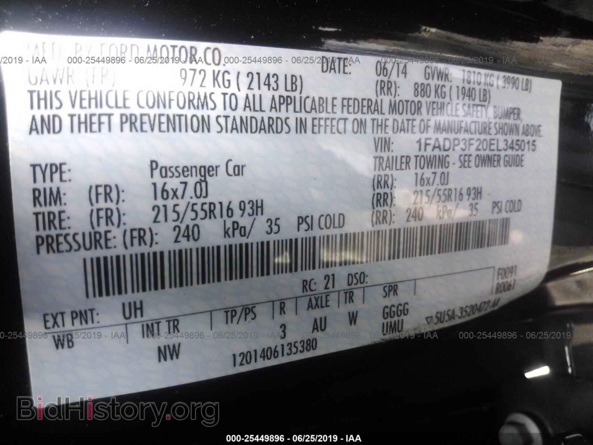 2014 FORD FOCUS - VIN: 1FADP3F20EL345015 - Photo 9