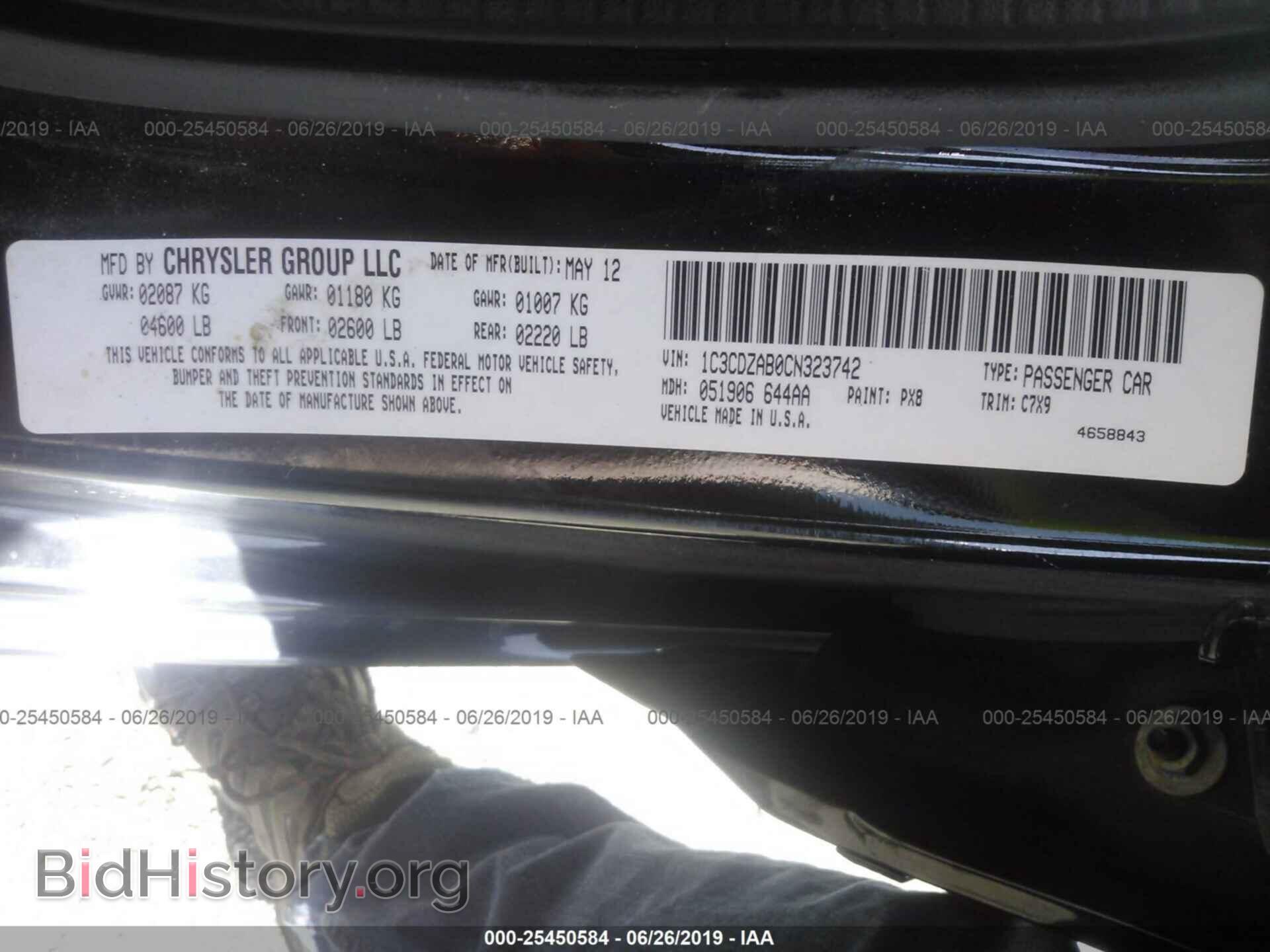 2012 DODGE AVENGER - VIN: 1C3CDZAB0CN323742 - Photo 9