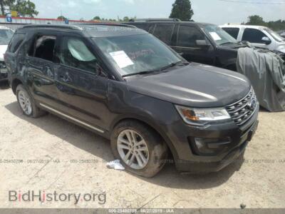 2016 Ford EXPLORER XLT, серый — VIN 1FM5K7D84GGA82742, IAAI