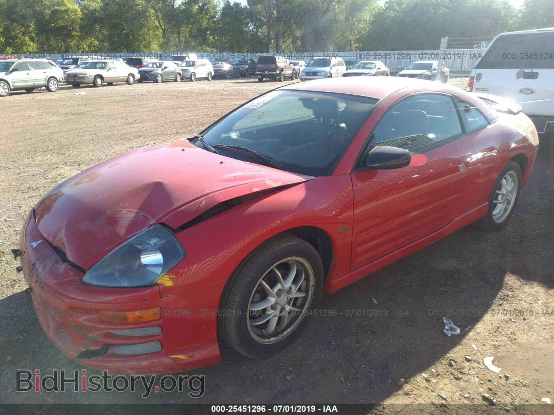 2002 MITSUBISHI ECLIPSE - VIN: 4A3AC54H12E029311 - Фото 2