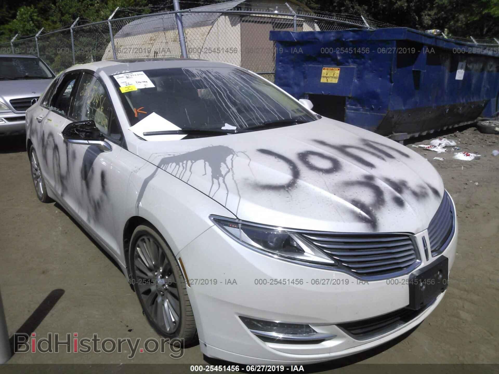 Фотография 3LN6L2G9XDR801148 - LINCOLN MKZ 2013