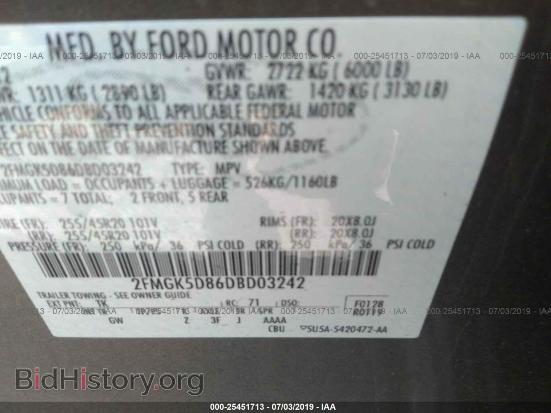 2013 FORD FLEX - VIN: 2FMGK5D86DBD03242 - Photo 9