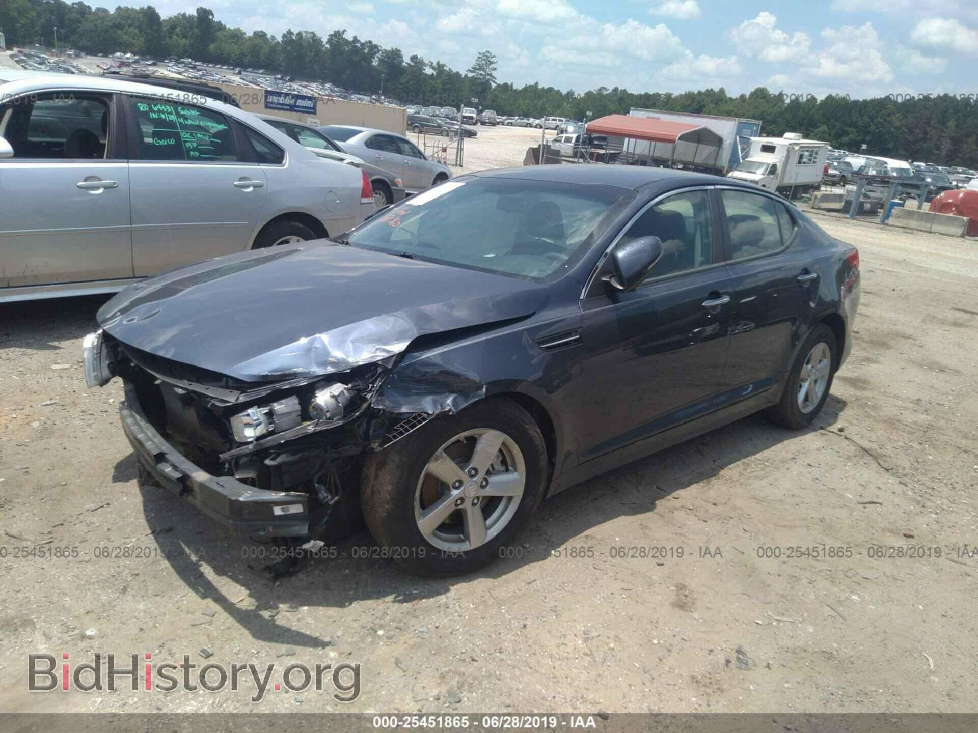 2015 KIA OPTIMA - VIN: 5XXGM4A78FG486294 - Фото 2