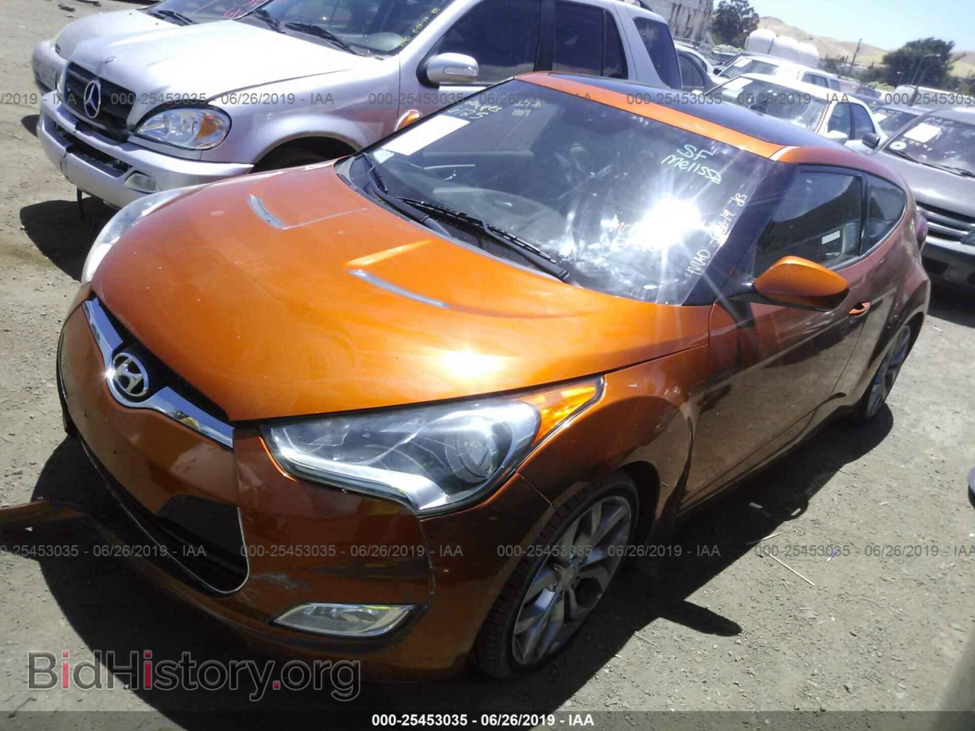 2012 HYUNDAI VELOSTER - VIN: KMHTC6AD3CU035455 - Фото 2
