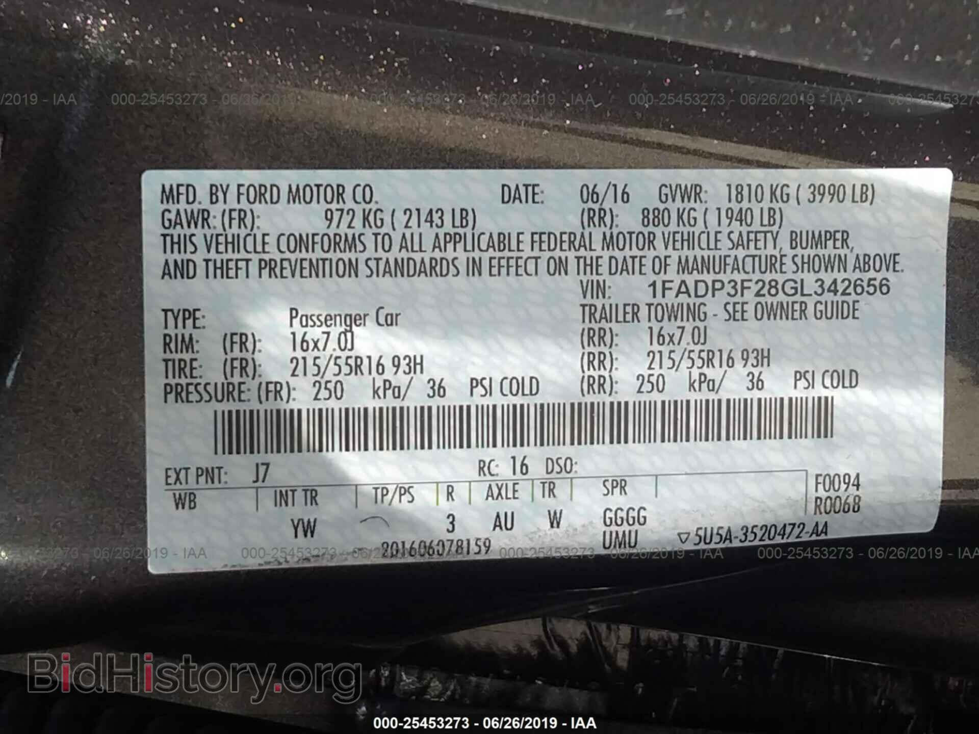 2016 FORD FOCUS - VIN: 1FADP3F28GL342656 - Фото 9