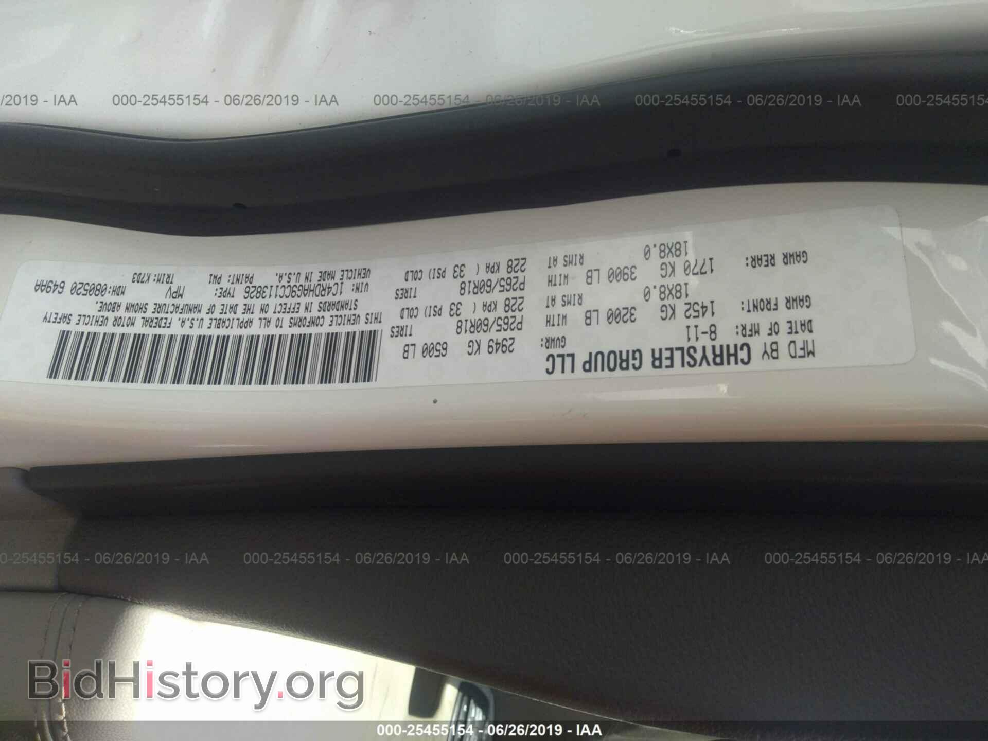 2012 DODGE DURANGO - VIN: 1C4RDHAG9CC113826 - Фото 9