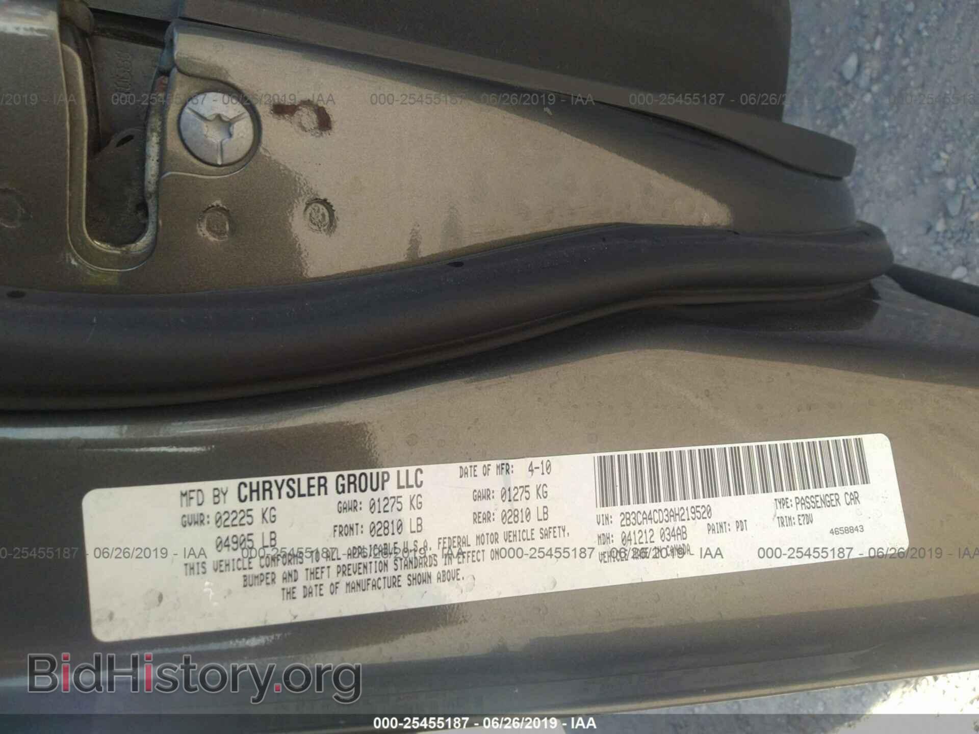 2010 DODGE CHARGER - VIN: 2B3CA4CD3AH219520 - Photo 9