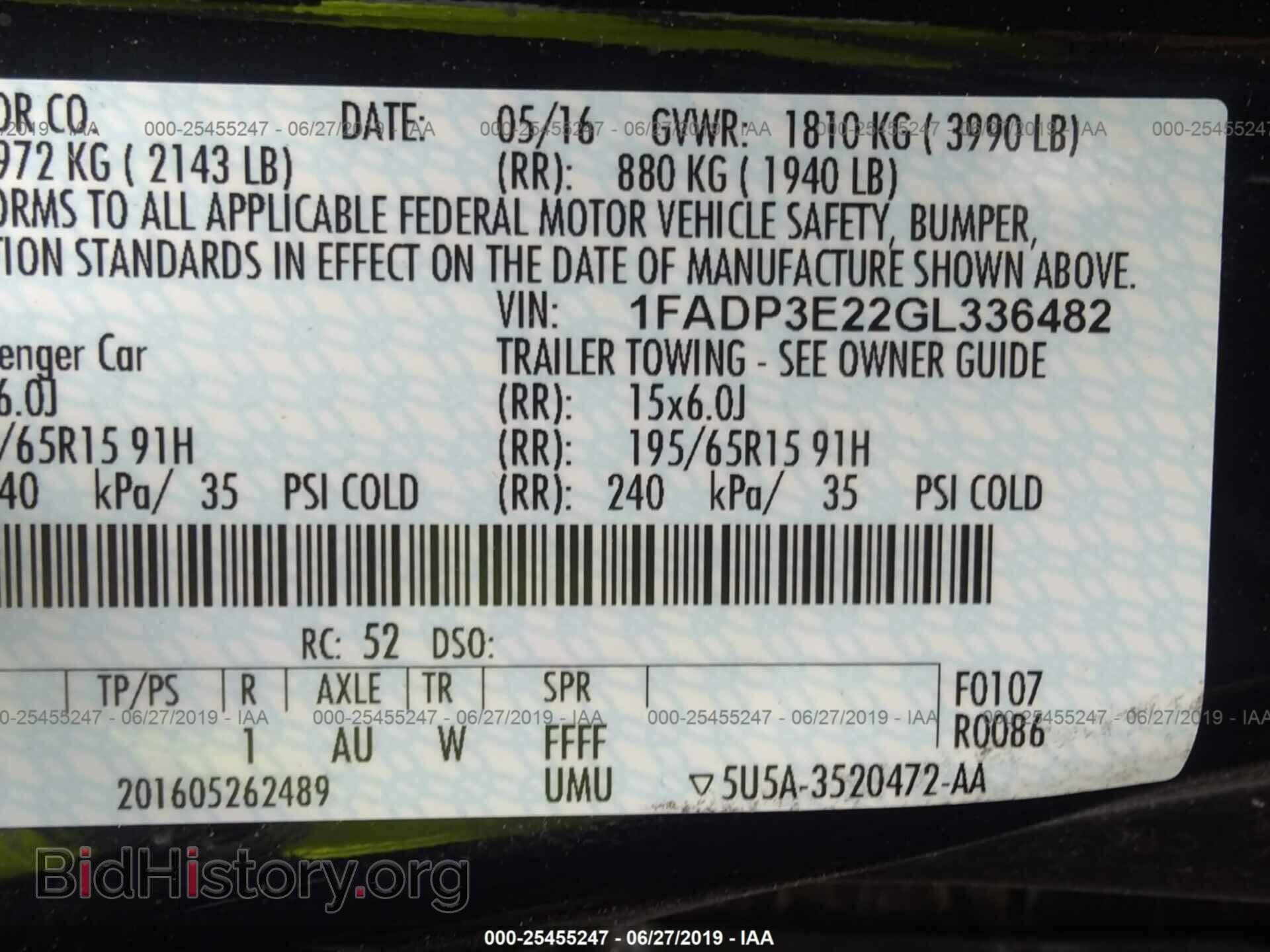 2016 FORD FOCUS - VIN: 1FADP3E22GL336482 - Photo 9