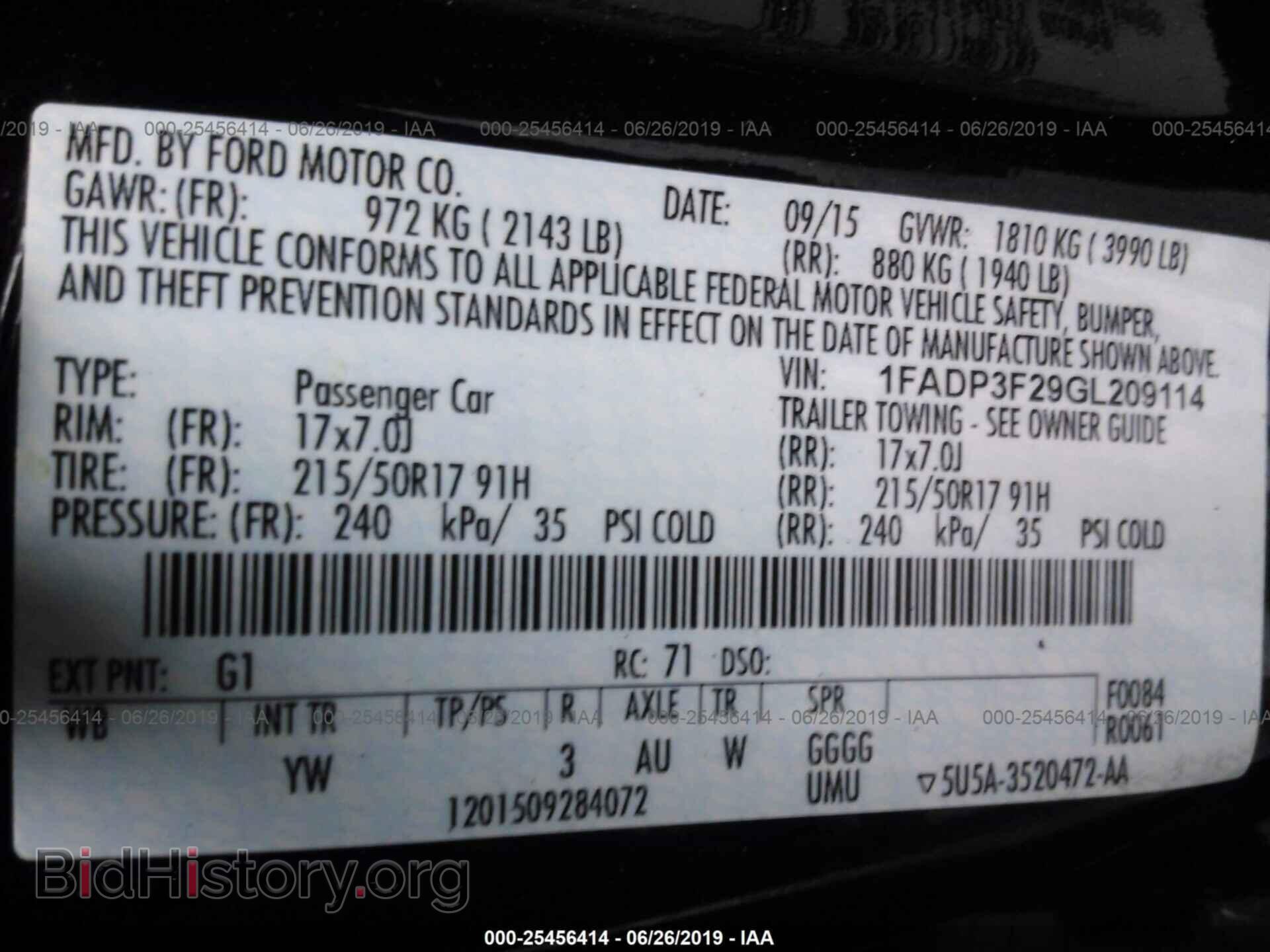 2016 FORD FOCUS - VIN: 1FADP3F29GL209114 - Photo 9