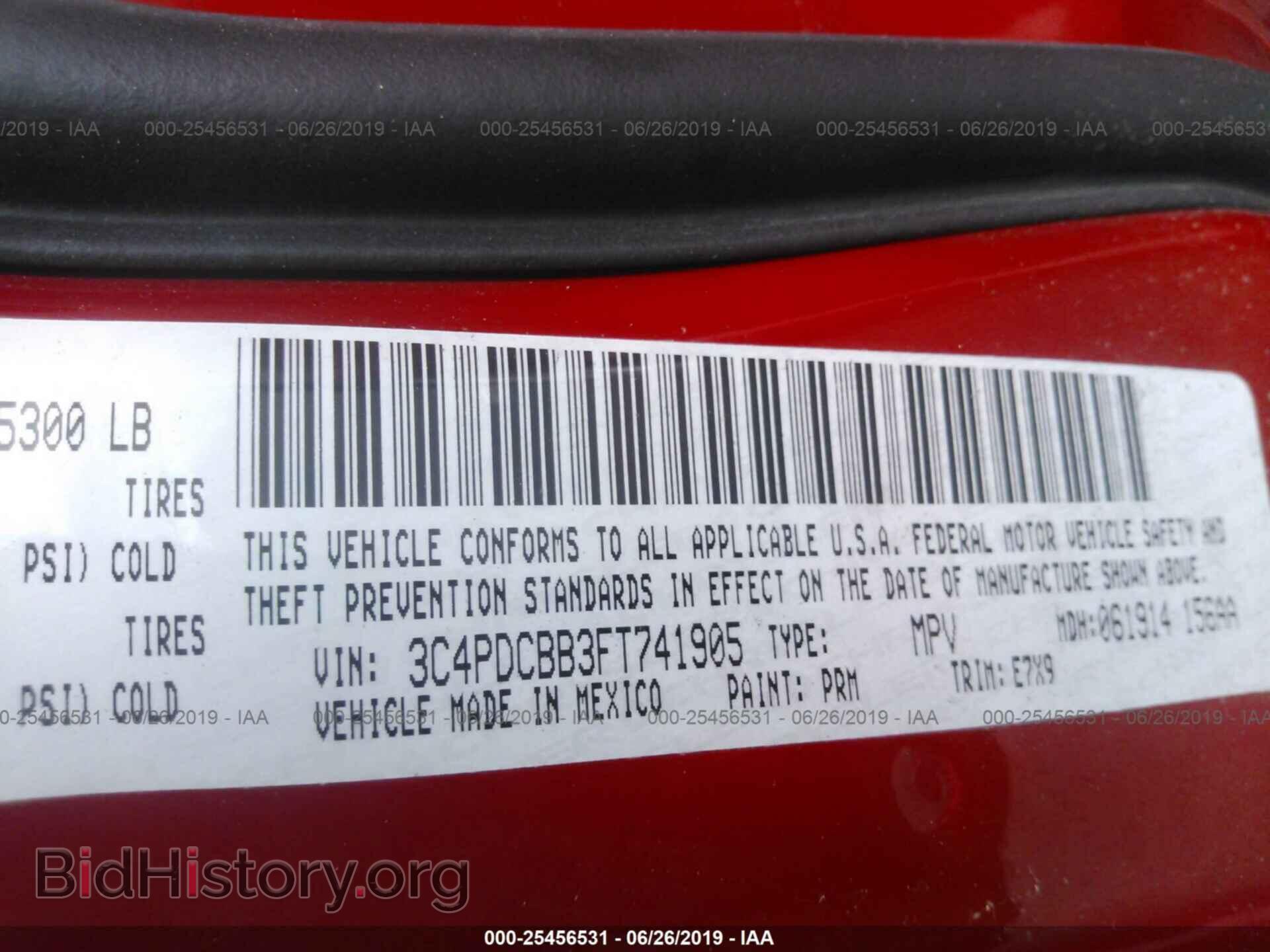 2015 DODGE JOURNEY - VIN: 3C4PDCBB3FT741905 - Photo 9