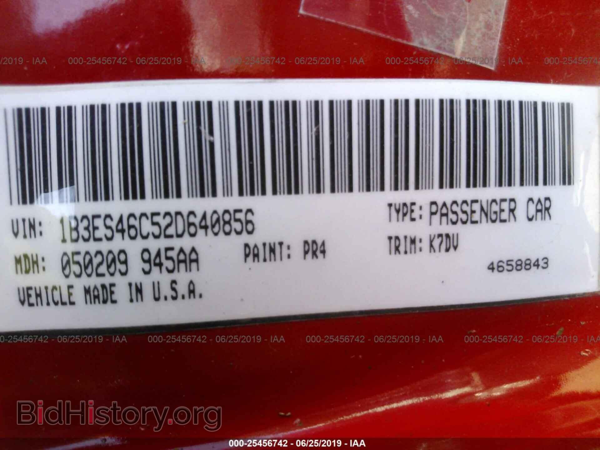 2002 DODGE NEON - VIN: 1B3ES46C52D640856 - Фото 9