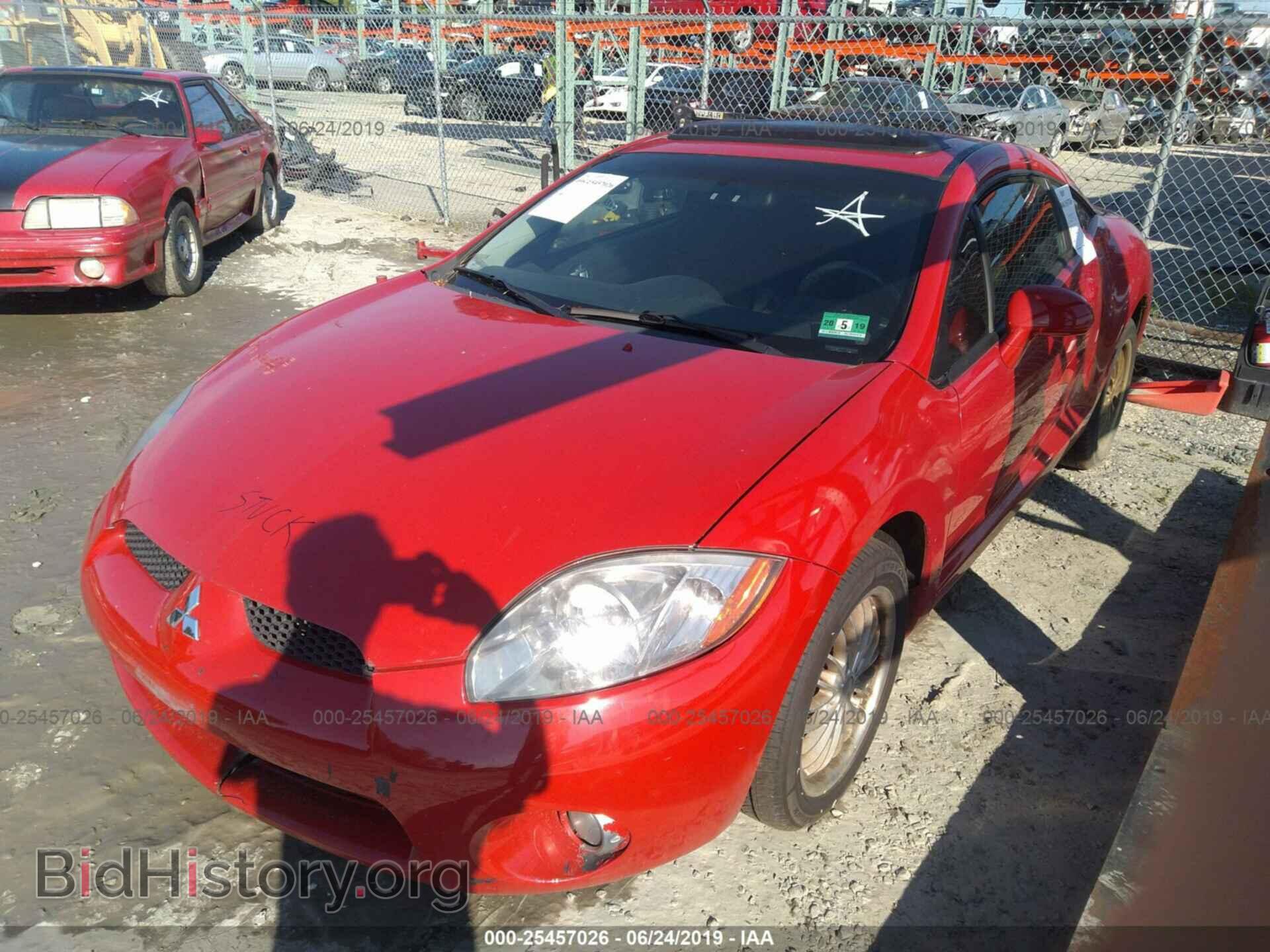 2006 MITSUBISHI ECLIPSE - VIN: 4A3AK24F76E027326 - Фото 2