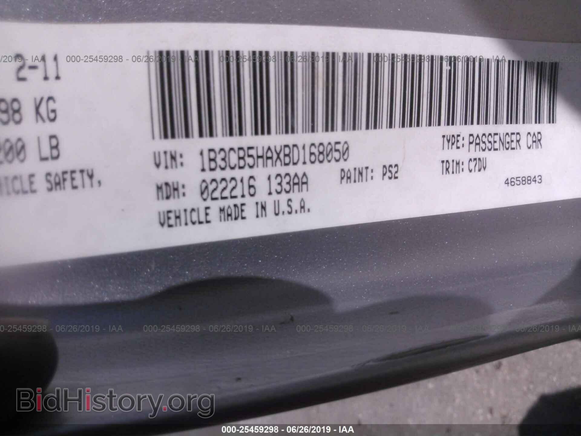 2011 DODGE CALIBER - VIN: 1B3CB5HAXBD168050 - Фото 9