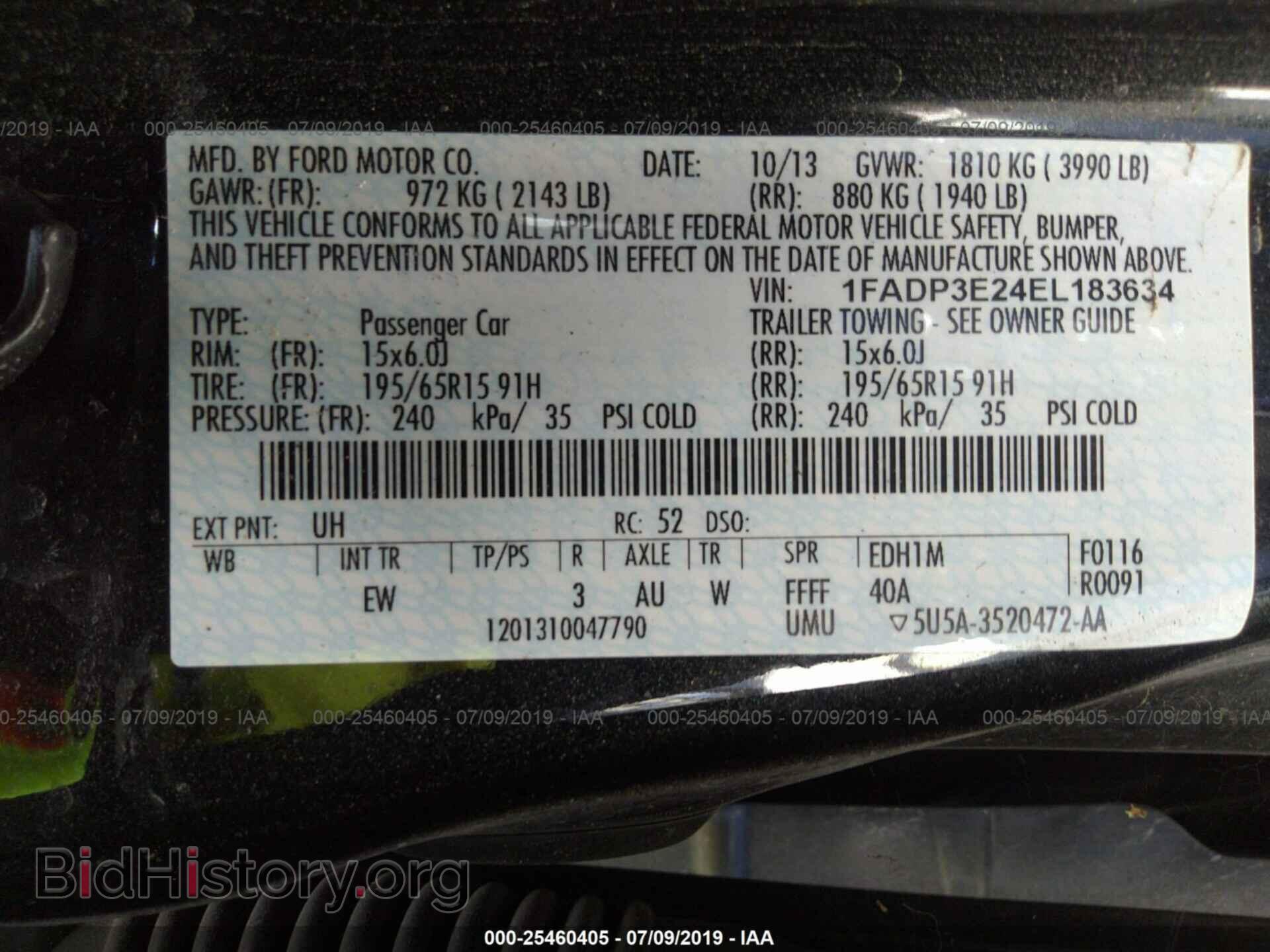2014 FORD FOCUS - VIN: 1FADP3E24EL183634 - Photo 9