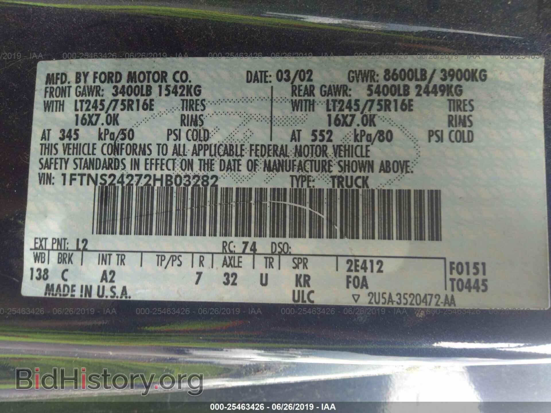 2002 FORD ECONOLINE - VIN: 1FTNS24272HB03282 - Photo 9