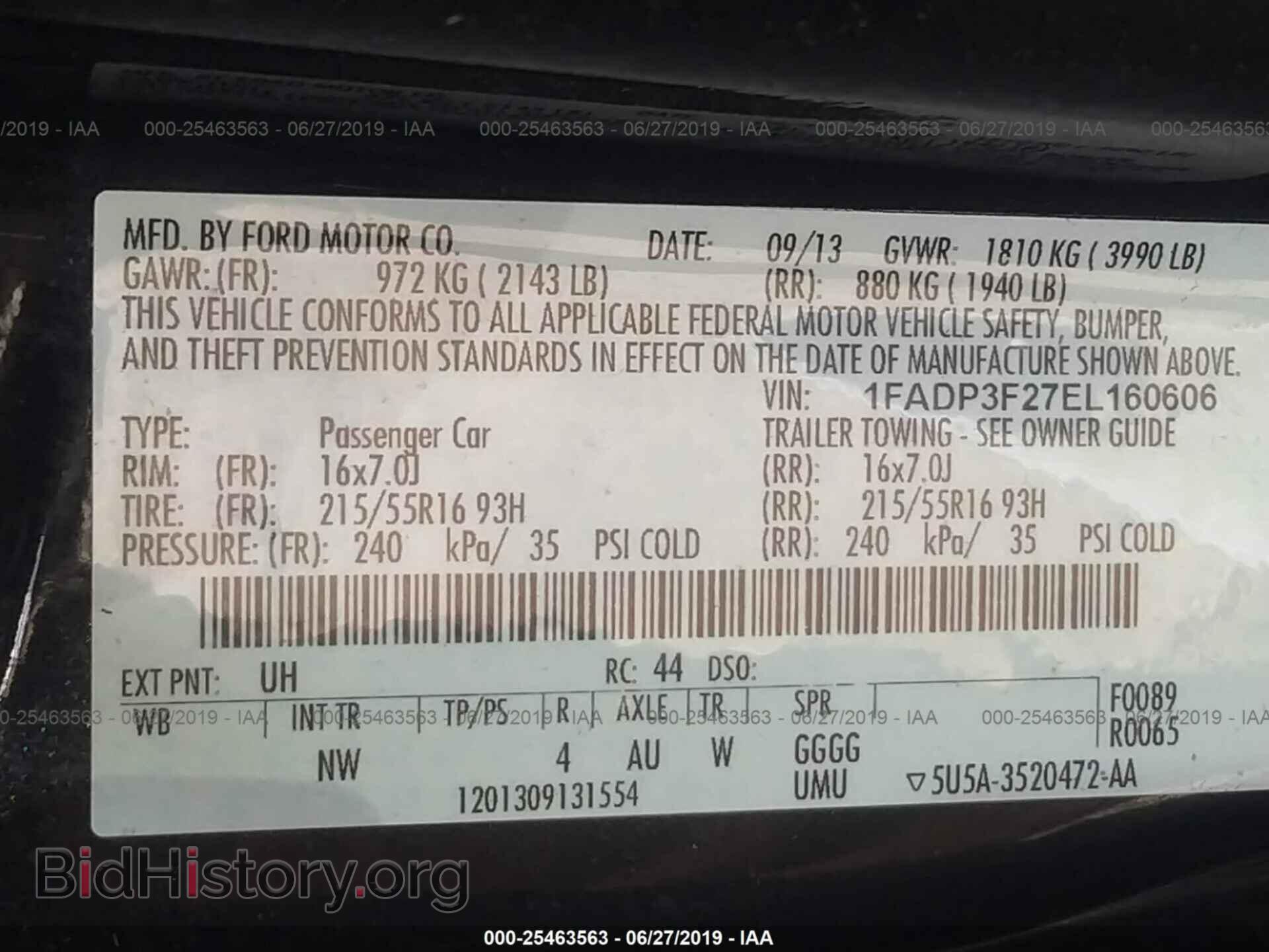 2014 FORD FOCUS - VIN: 1FADP3F27EL160606 - Photo 9
