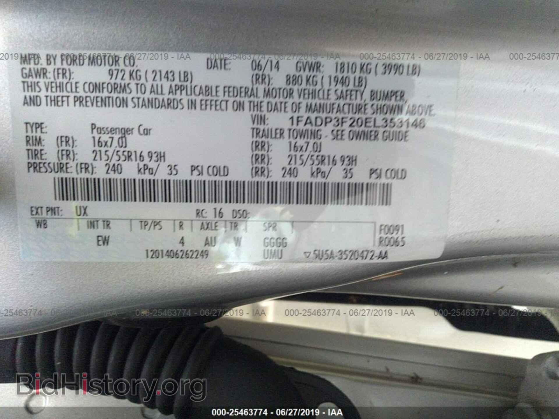 2014 FORD FOCUS - VIN: 1FADP3F20EL353146 - Photo 9