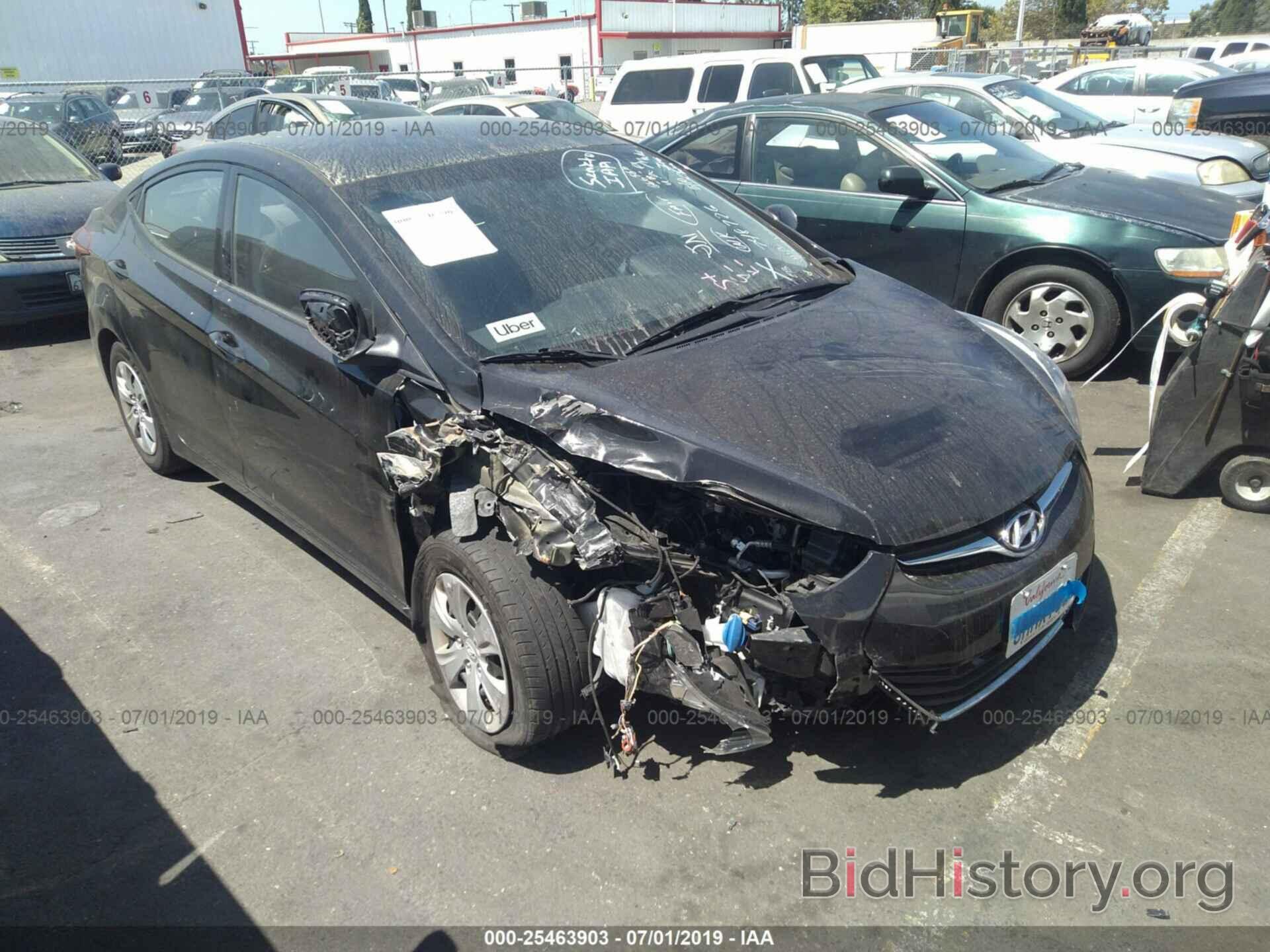 Photo 5NPDH4AE2GH748726 - HYUNDAI ELANTRA 2016