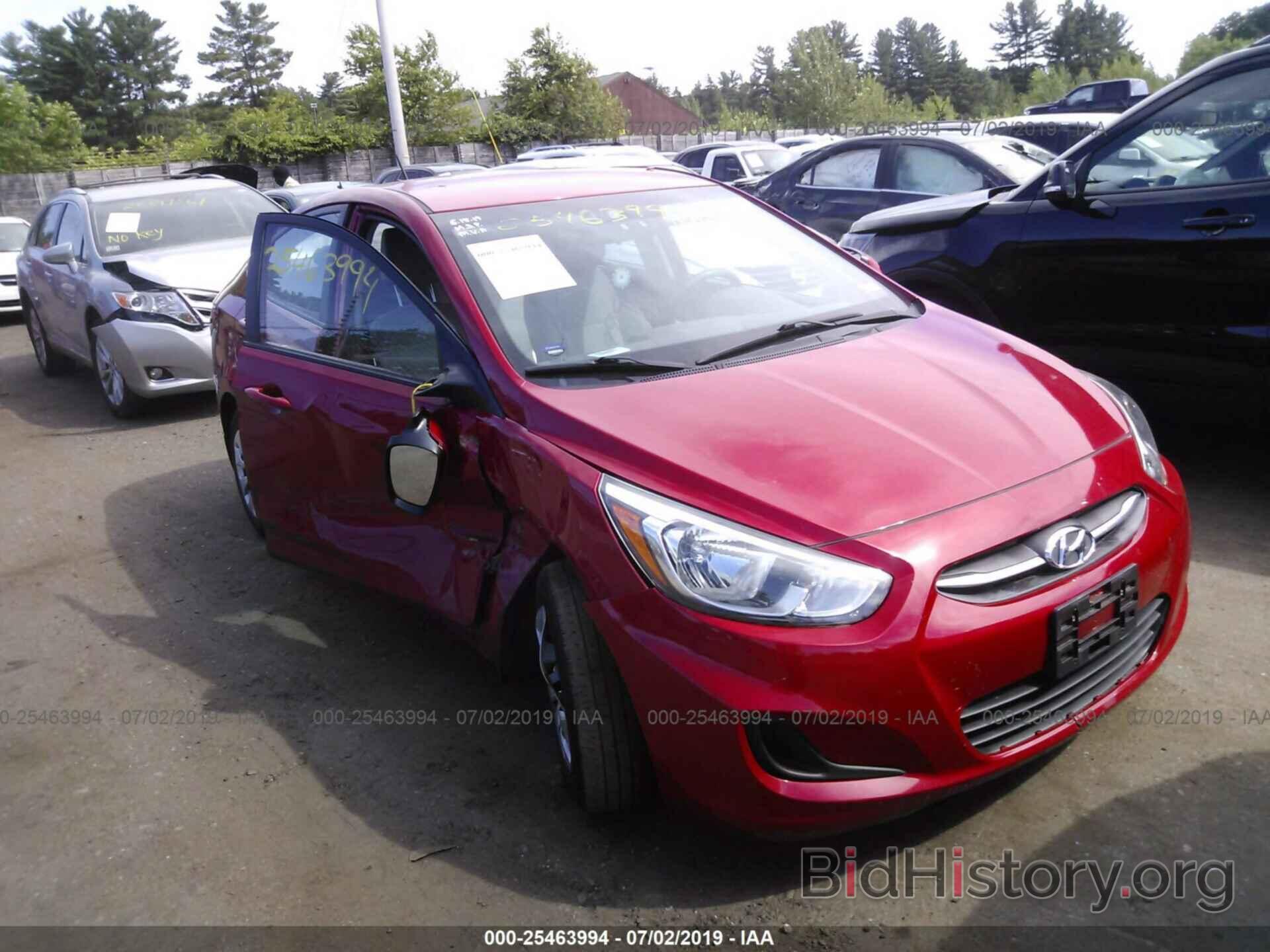 Photo KMHCT4AE1GU111922 - HYUNDAI ACCENT 2016