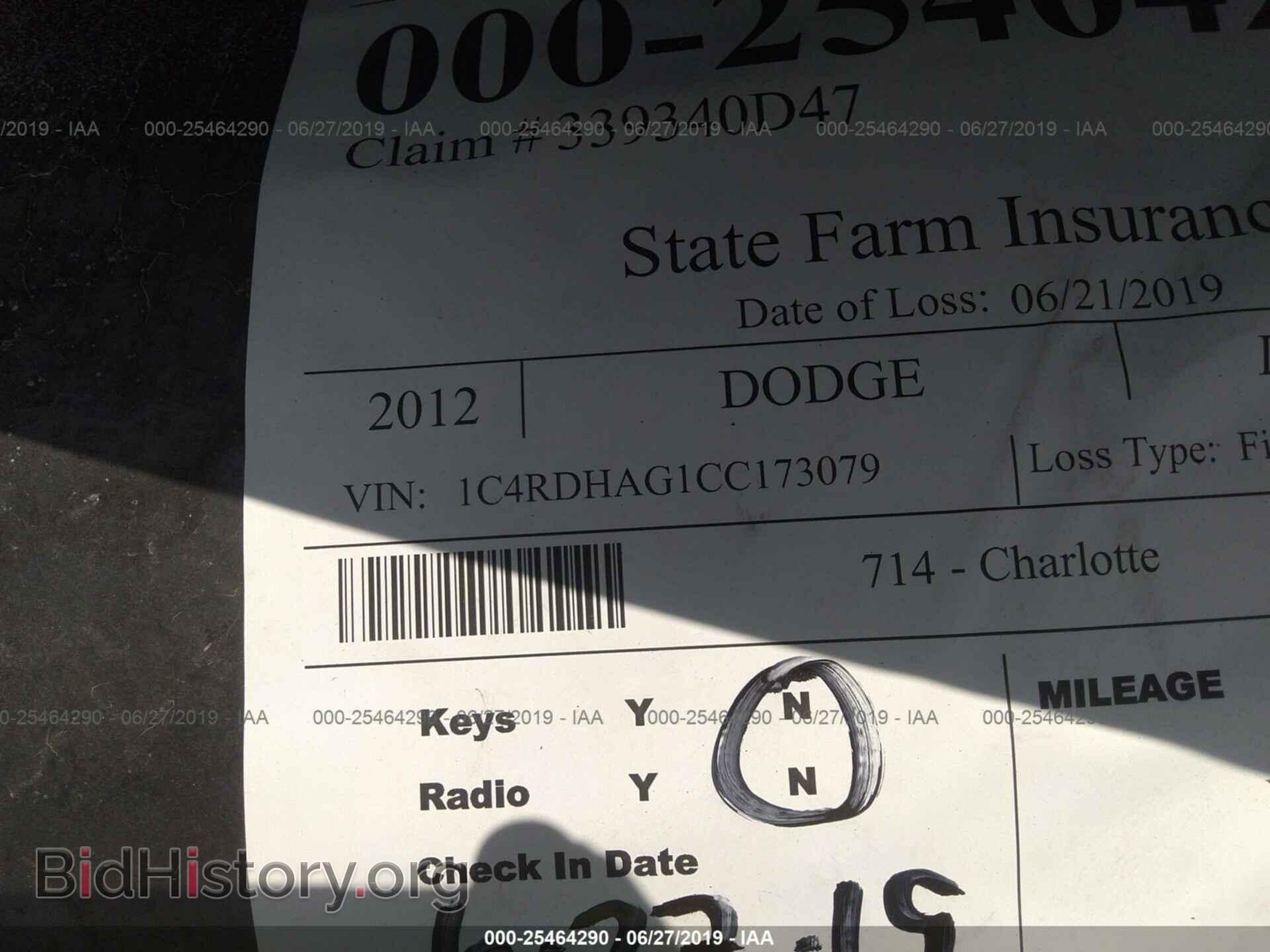2012 DODGE DURANGO - VIN: 1C4RDHAG1CC173079 - Photo 9