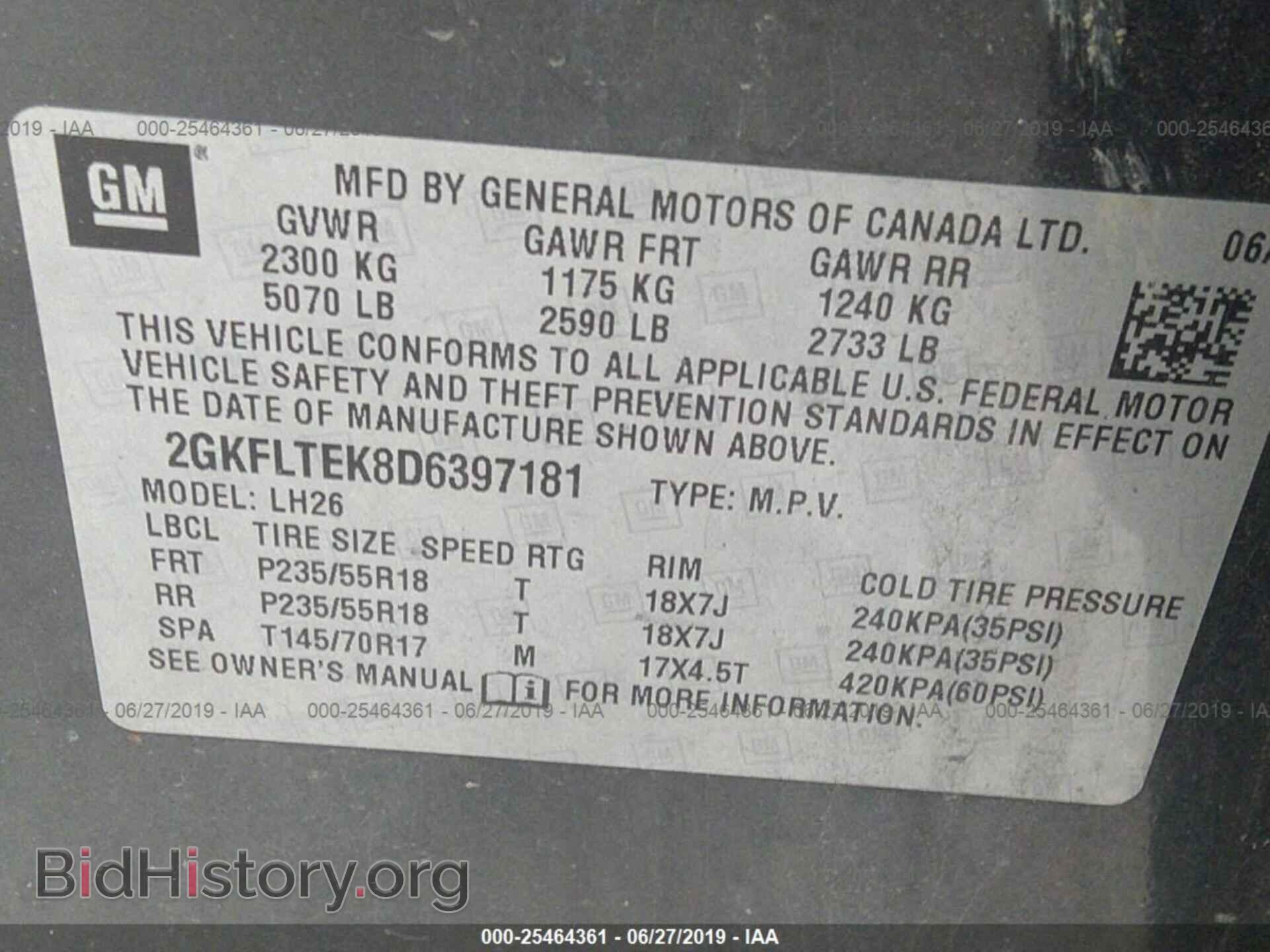 2013 GMC TERRAIN - VIN: 2GKFLTEK8D6397181 - Фото 9