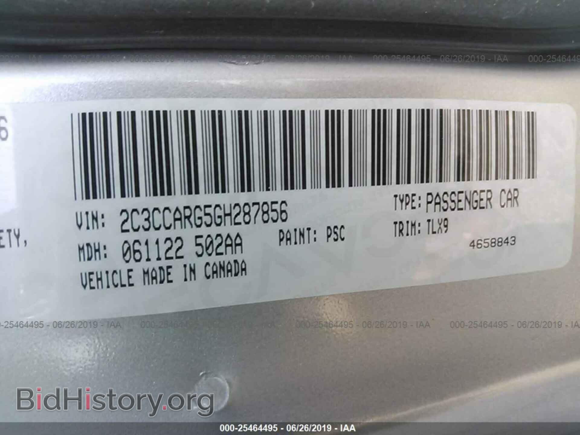 2016 CHRYSLER 300 - VIN: 2C3CCARG5GH287856 - Фото 9