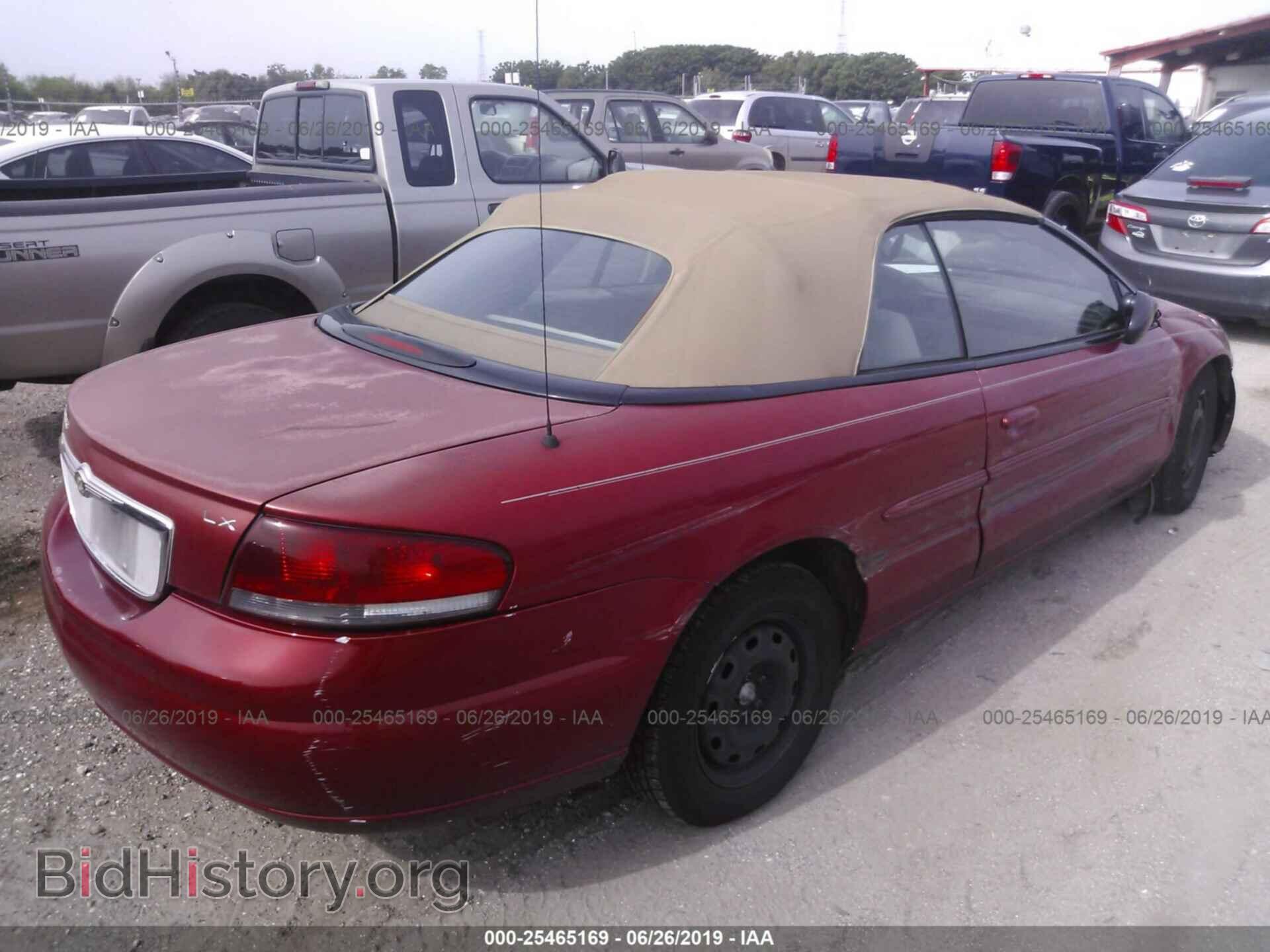 2003 CHRYSLER SEBRING - VIN: 1C3EL45X53N606626 - Фото 4