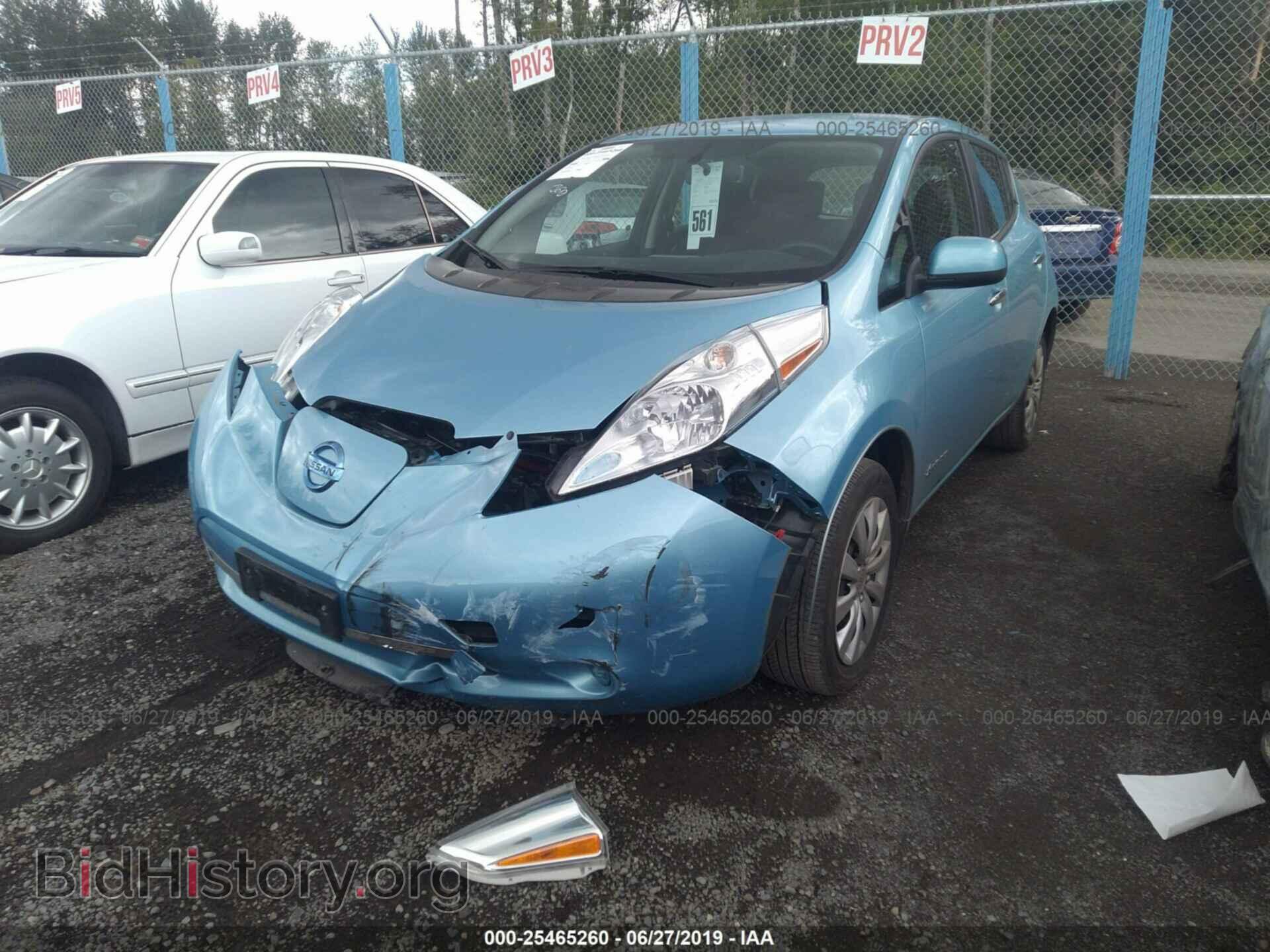 2015 NISSAN LEAF - VIN: 1N4AZ0CP1FC309394 - Фото 2