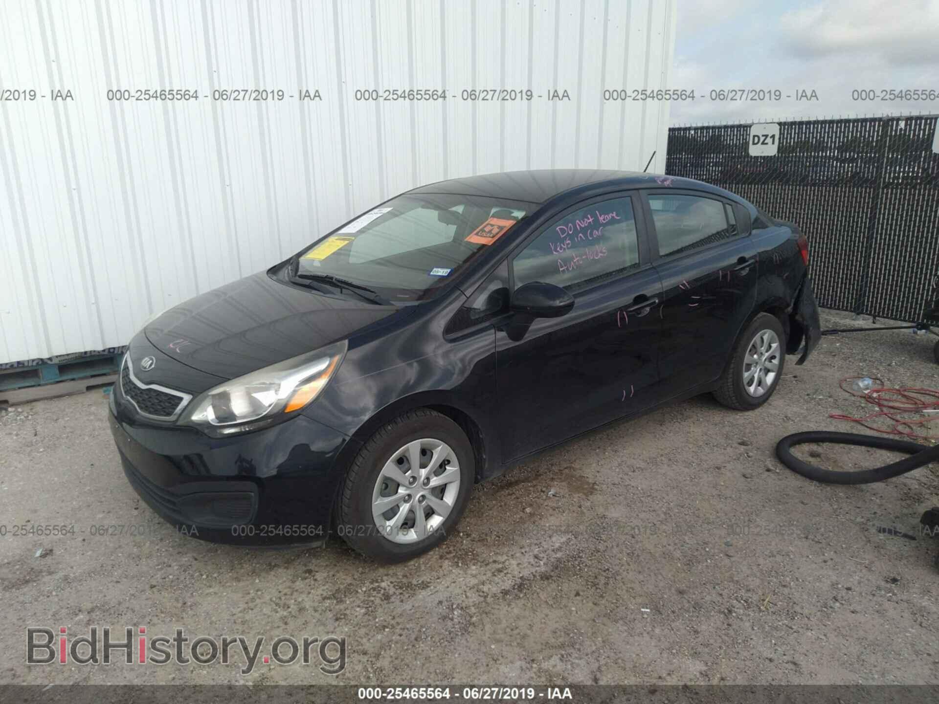 2013 KIA RIO - VIN: KNADN4A39D6209384 - Фото 2