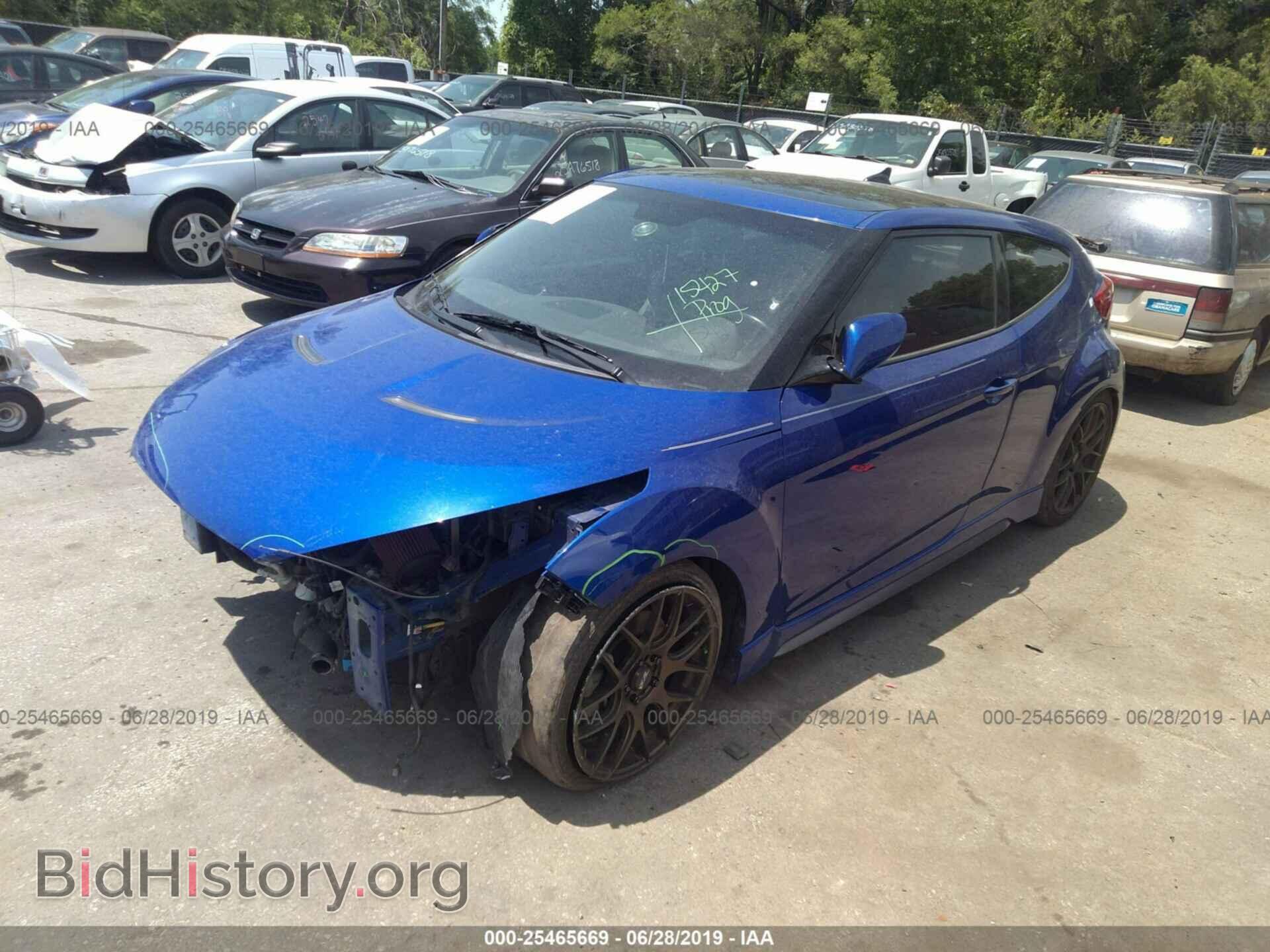 2014 HYUNDAI VELOSTER - VIN: KMHTC6AE5EU203821 - Фото 2