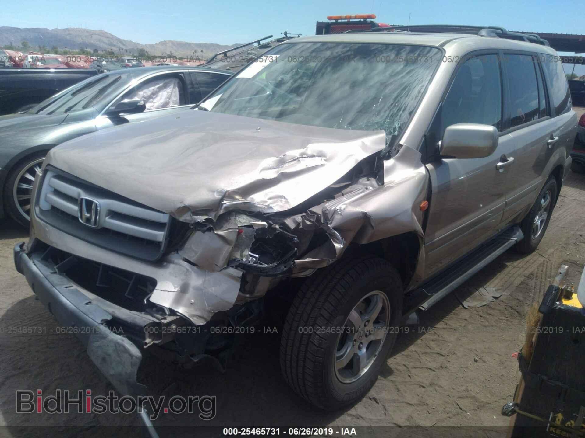 2006 HONDA PILOT - VIN: 5FNYF28596B011666 - Фото 2