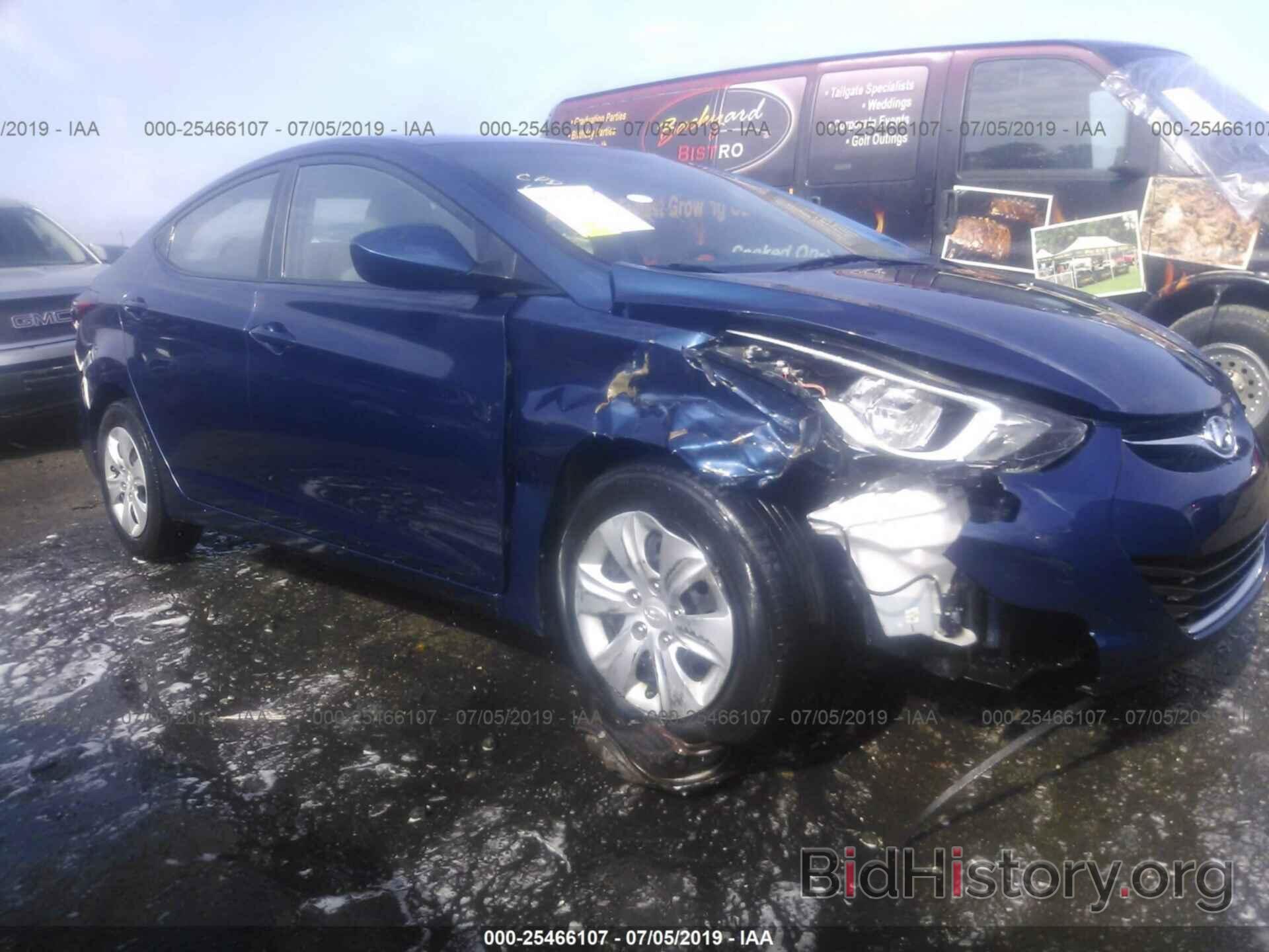 Photo 5NPDH4AE2GH688091 - HYUNDAI ELANTRA 2016