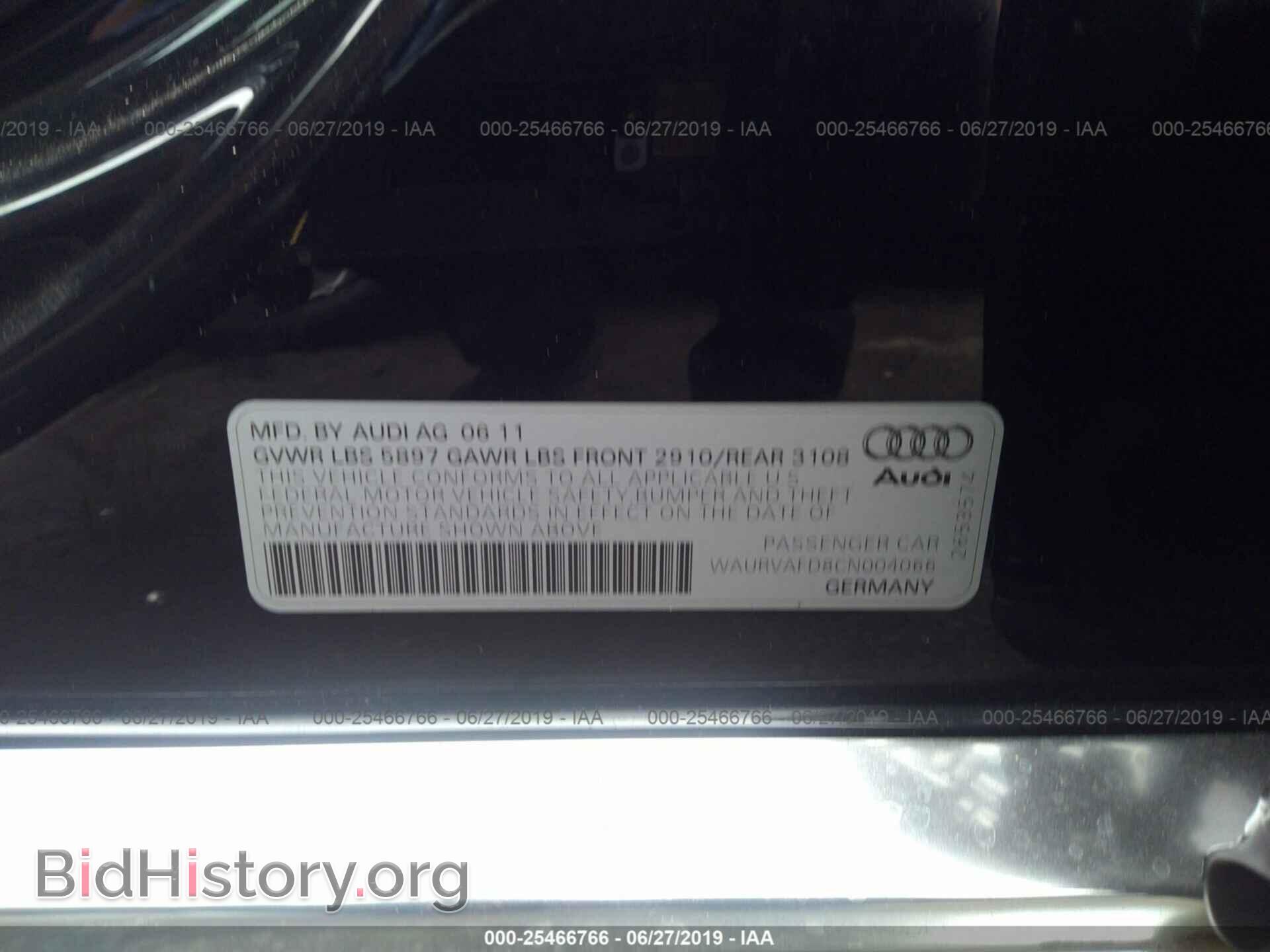 2012 AUDI A8 - VIN: WAURVAFD8CN004066 - Photo 9