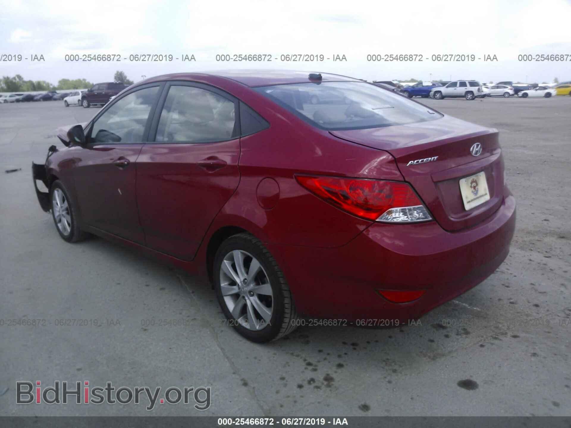 2012 HYUNDAI ACCENT - VIN: KMHCU4AEXCU127026 - Фото 3