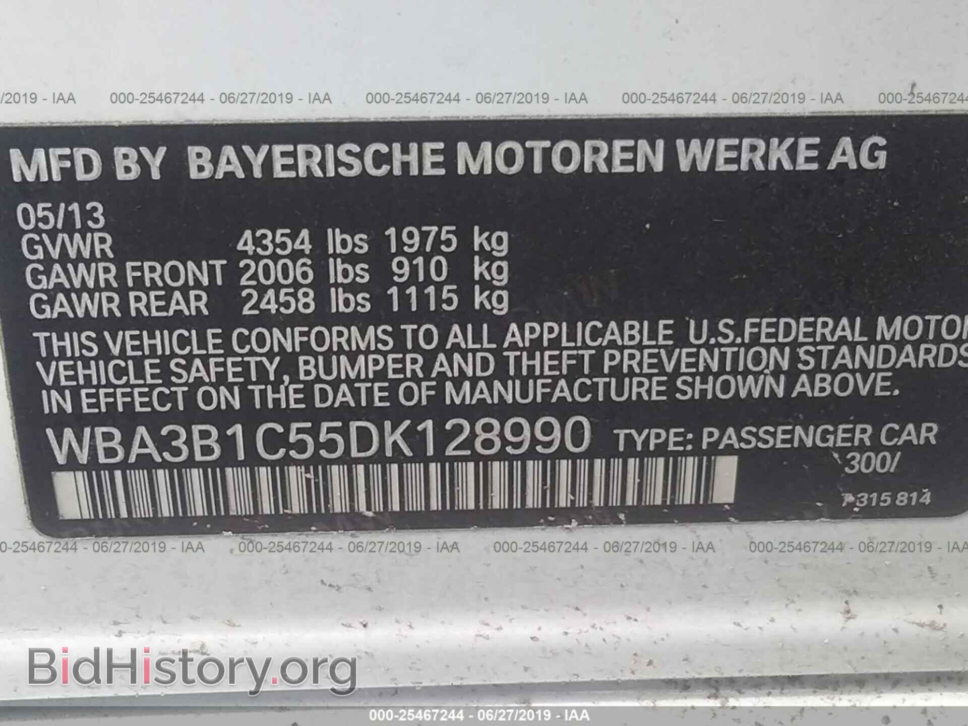 2013 BMW 320 - VIN: WBA3B1C55DK128990 - Photo 9
