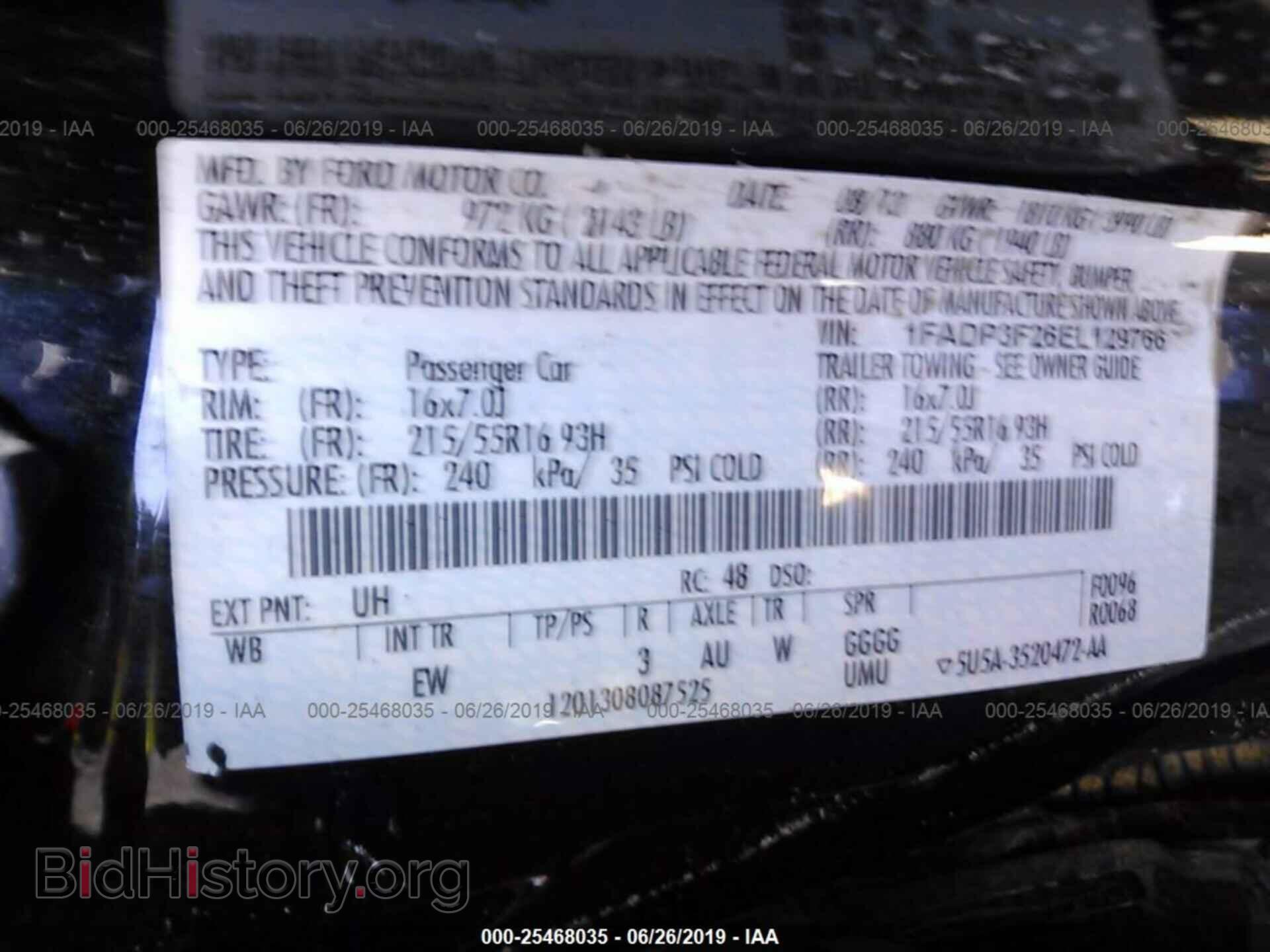 2014 FORD FOCUS - VIN: 1FADP3F26EL129766 - Photo 9
