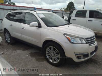 2013 Chevrolet TRAVERSE LT, белый — VIN 1GNKRGKD7DJ103060, IAAI