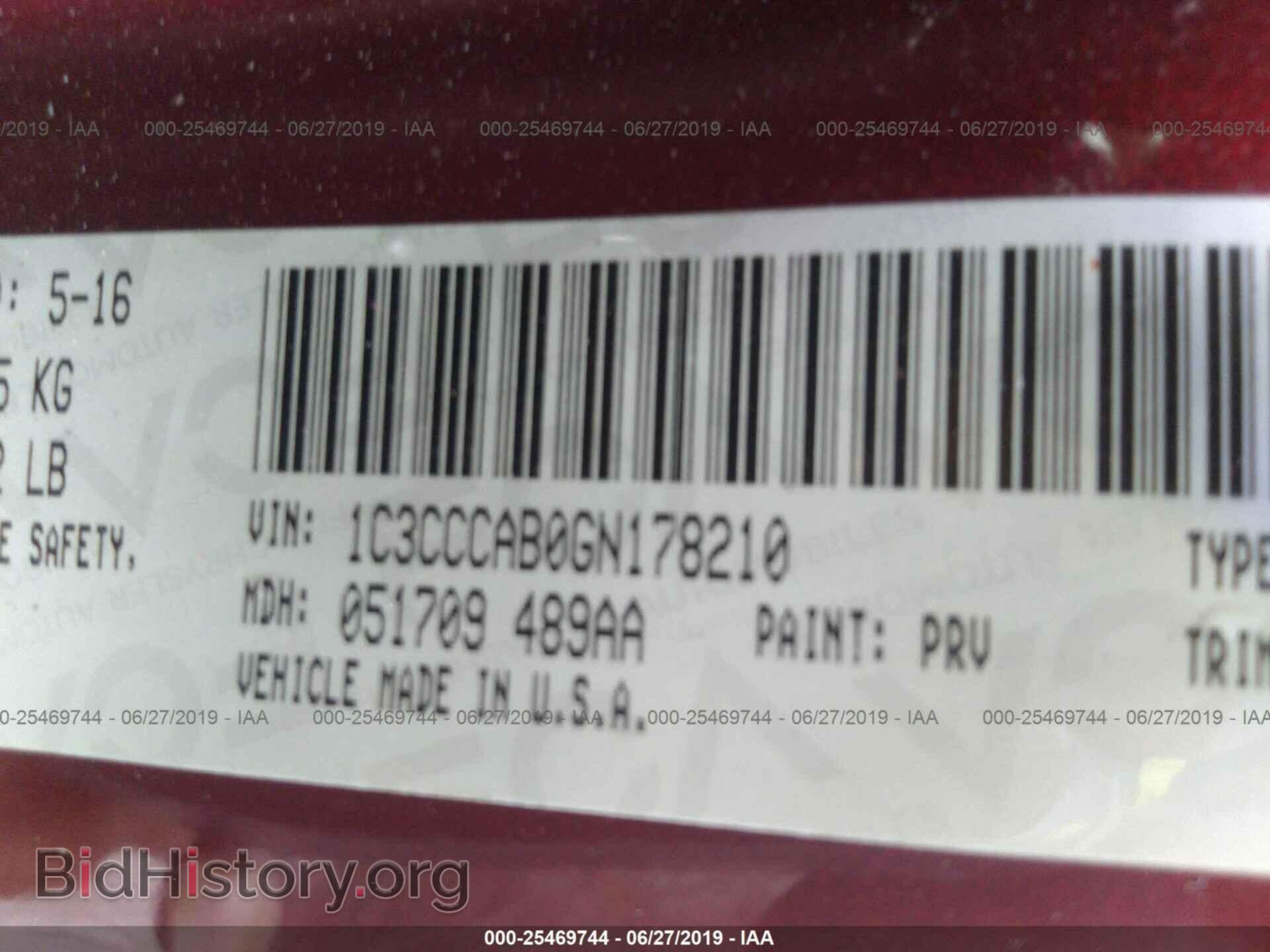 2016 CHRYSLER 200 - VIN: 1C3CCCAB0GN178210 - Фото 9