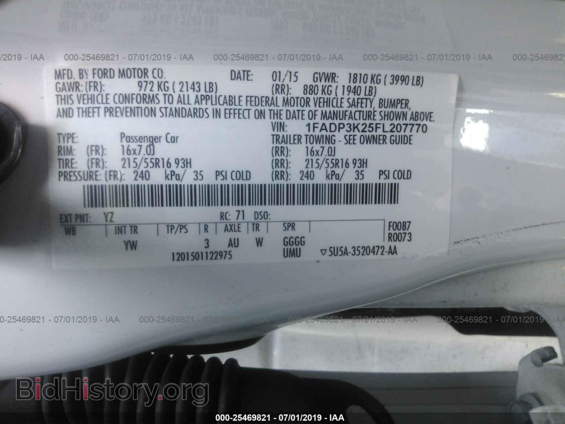 2015 FORD FOCUS - VIN: 1FADP3K25FL207770 - Photo 9
