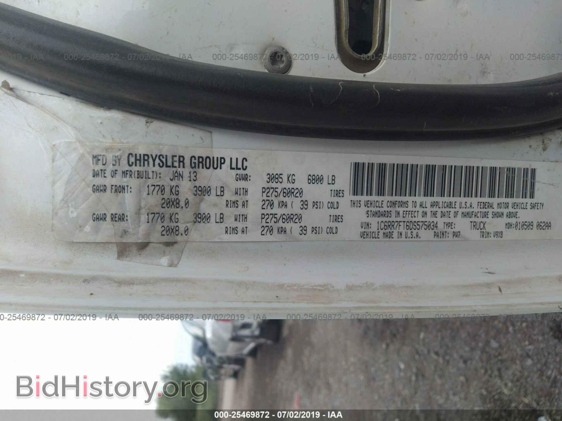 2013 RAM 1500 - VIN: 1C6RR7FT6DS575034 - Photo 9