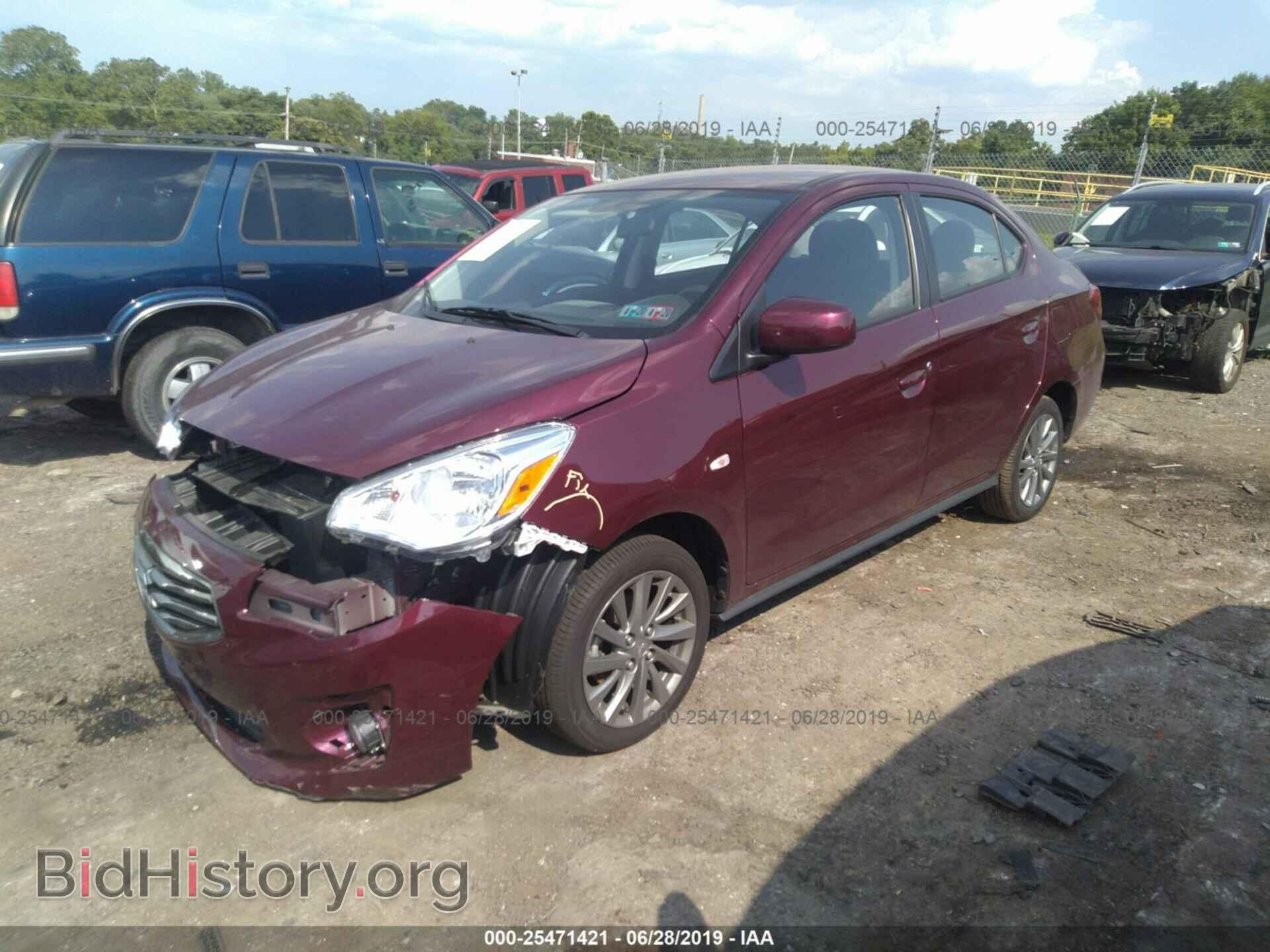 2019 MITSUBISHI MIRAGE - VIN: ML32F3FJ9KHF08325 - Фото 2